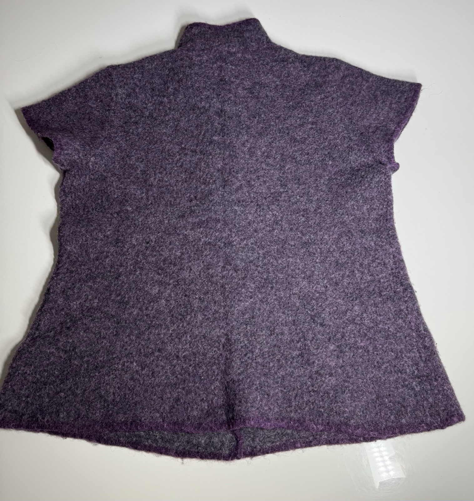 Eileen Fisher Sweater CARDIGAN Top Purple SZ M