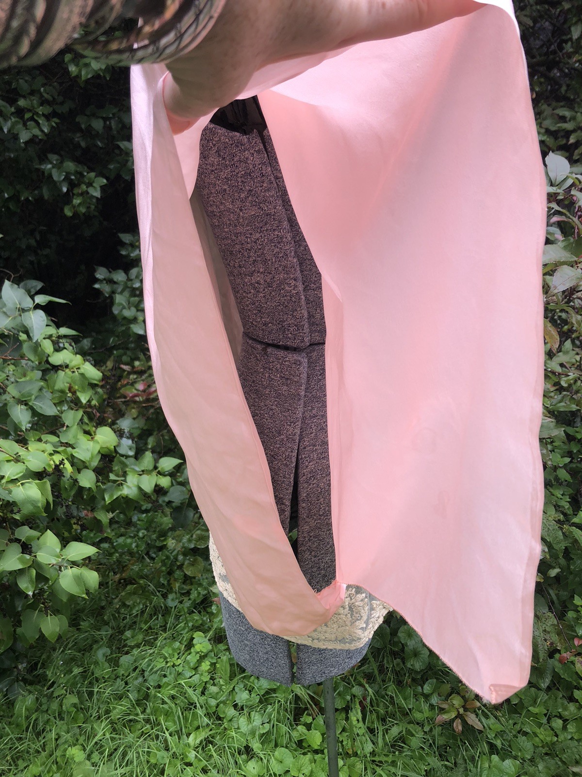 Vintage Antique 1920’s Art Deco Shell Pink Dressing Jacket Brussels Lace