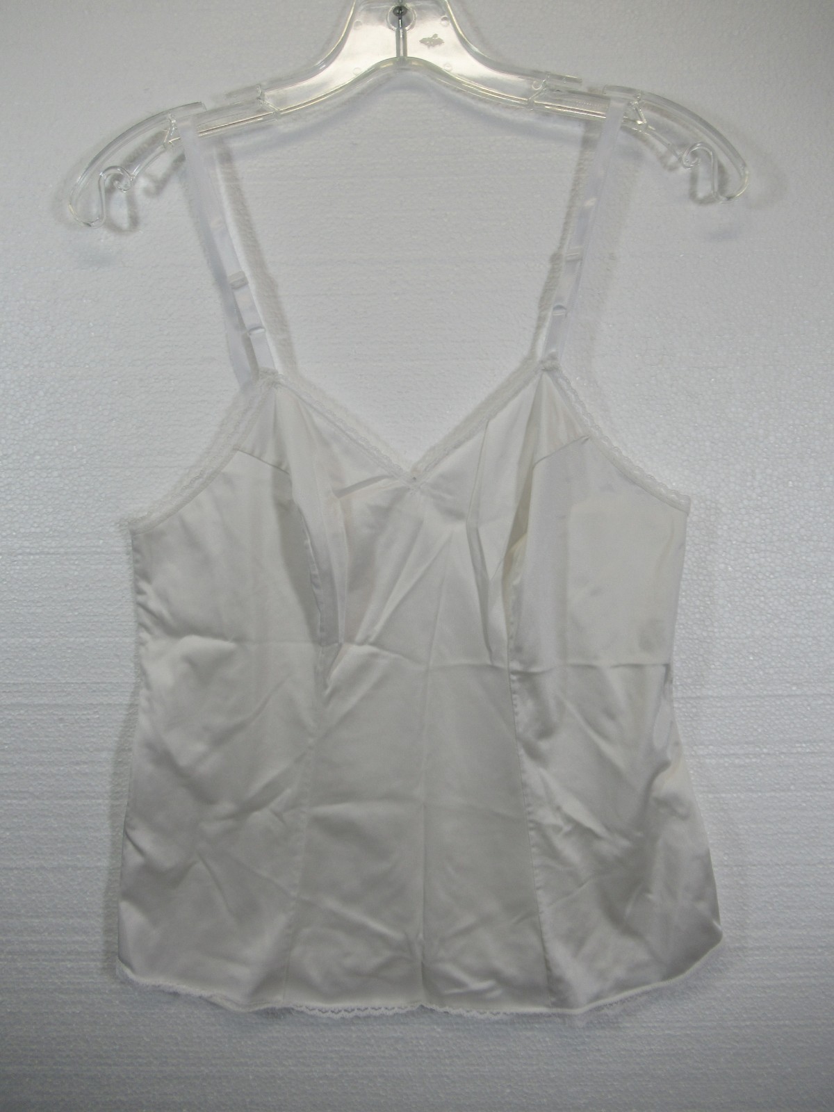 Vintage Vanity Fair Satin Camisole Women 34 White Nylon Made in USA