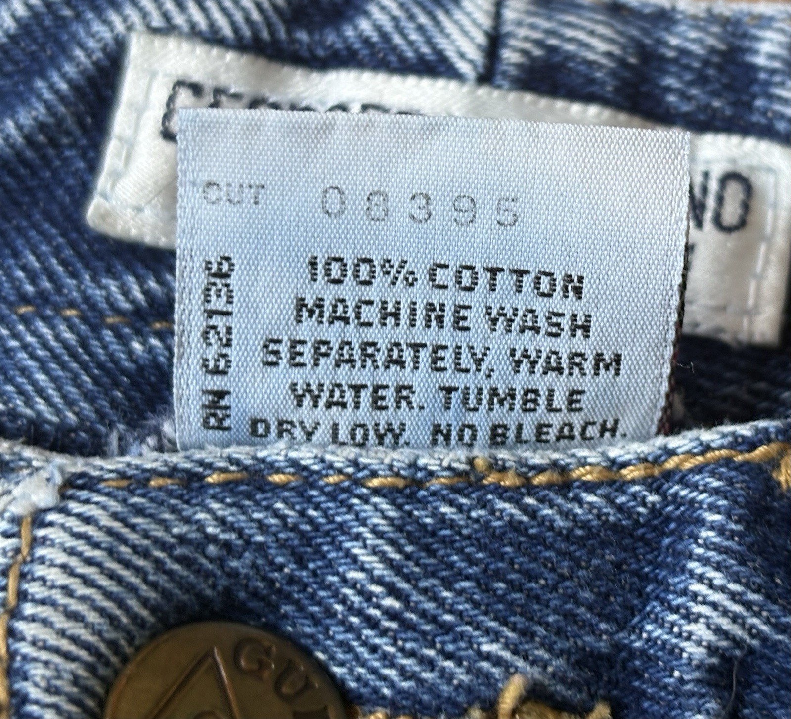 1988-89 Guess Acid Wash Style 1015 Marilyn Jeans 32, Measure 29×26
