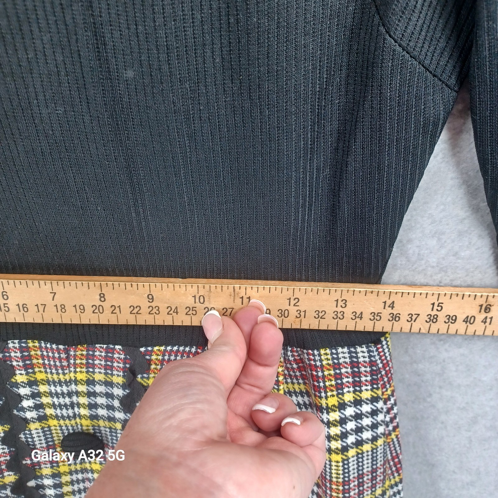 Vintage Mod Plaid Midi Dress Womens Size 14 See Measurements Fashion Rare 1970s