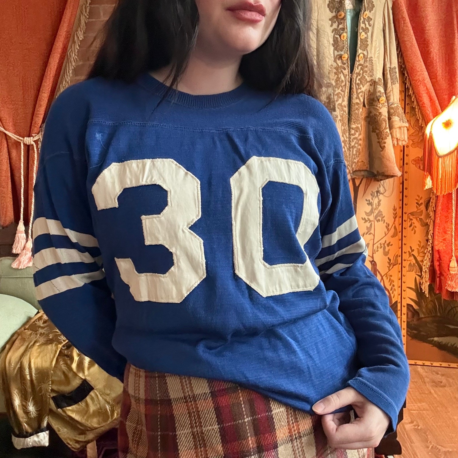 True Vintage 1940s 1950s Economy Auto Sporting Goods Football Jersey