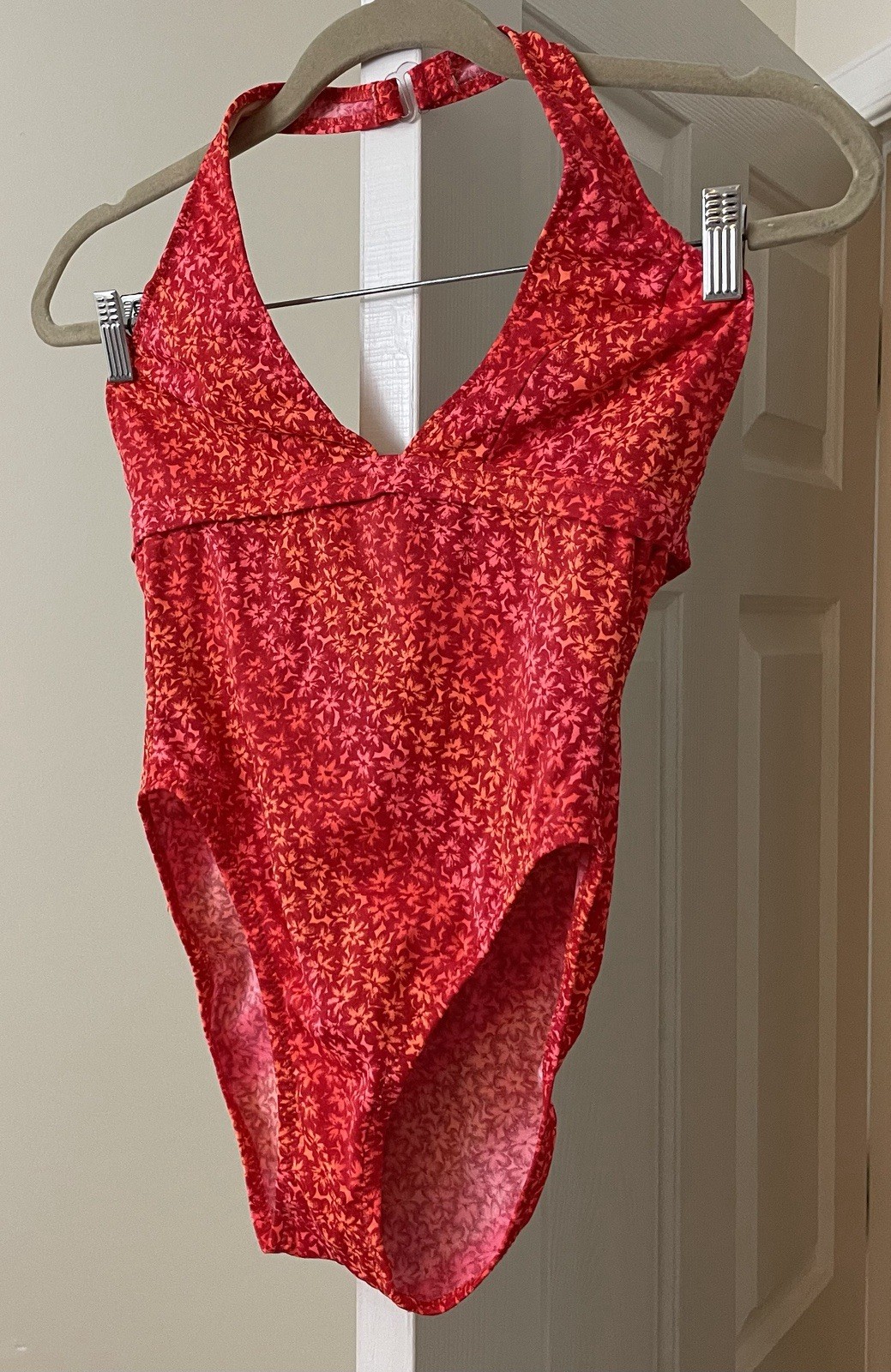 Vtg Late 1980’s /1990’s California Waves Halter Swimsuit Retro Junior’s Medium