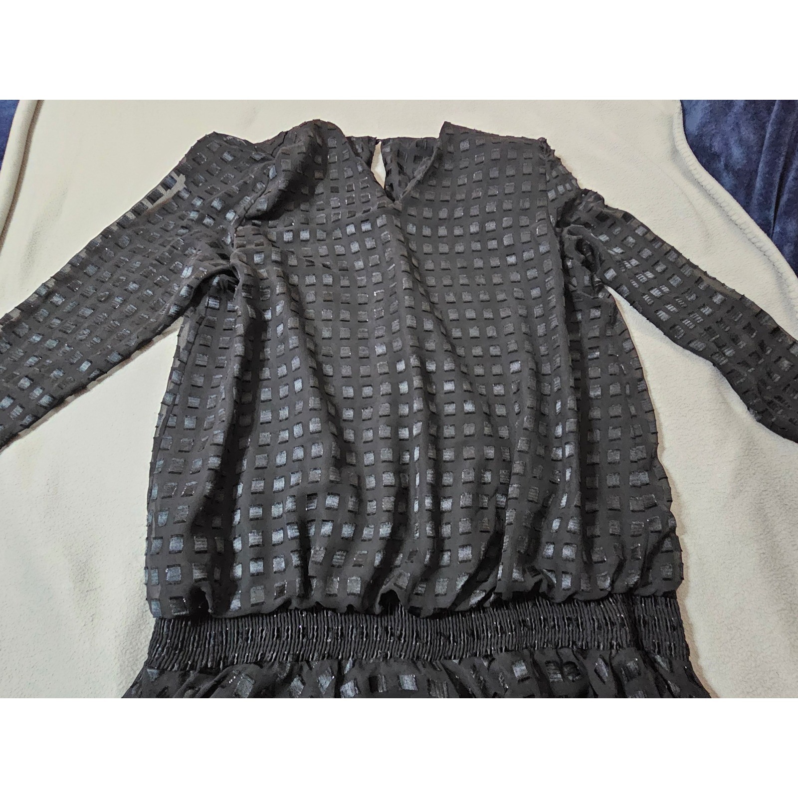 Vintage 1980s Siasia New York dress Size 18 black casual formal classy winter