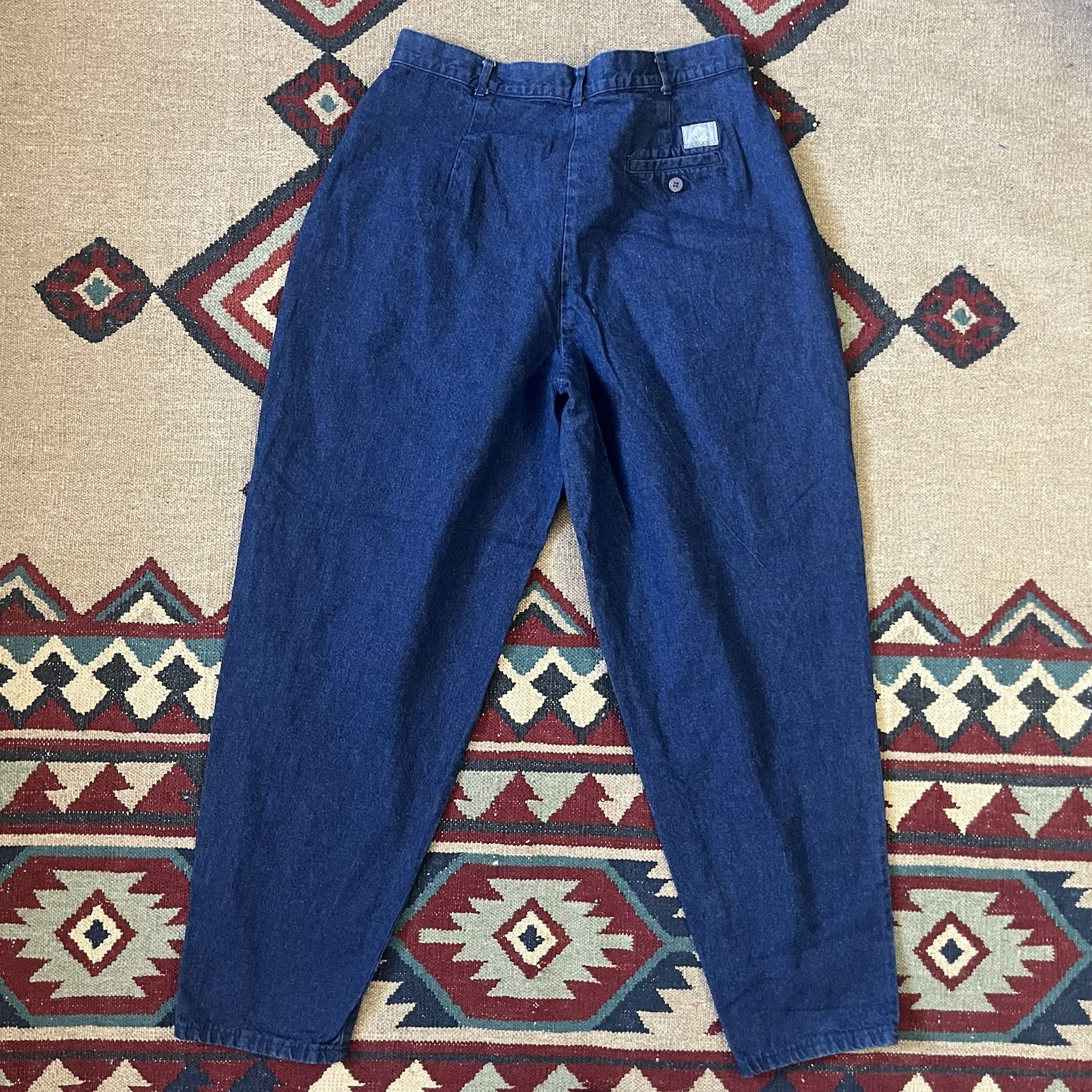 Vintage Levi’s 12 Group Pleated Denim Chinos Womens Size 31×29 Loose Fit Jeans
