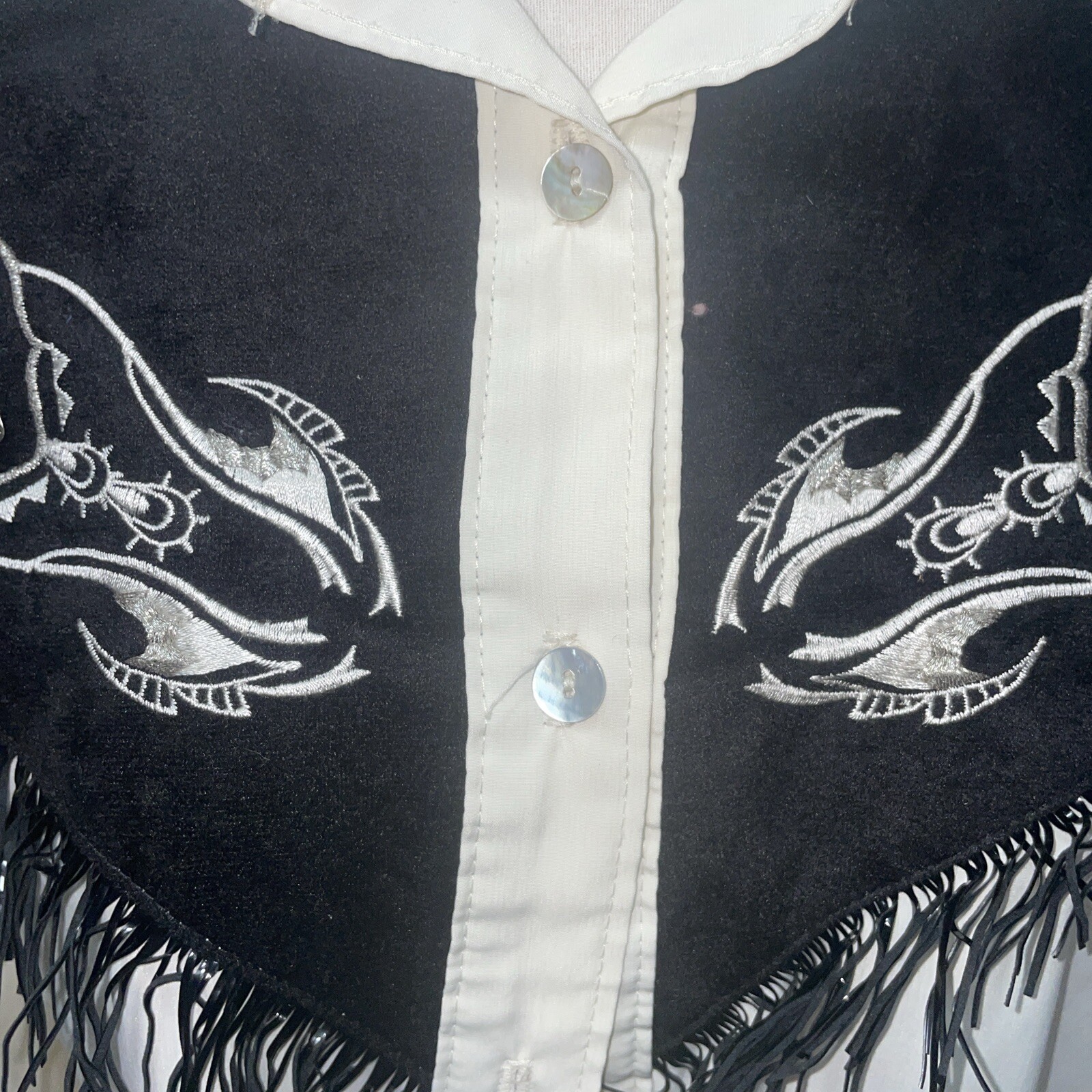 VINTAGE 1849 AUTHENTIC RANCHWEAR USA LADYS MED BUTTON UP BLOUSE 1980’s