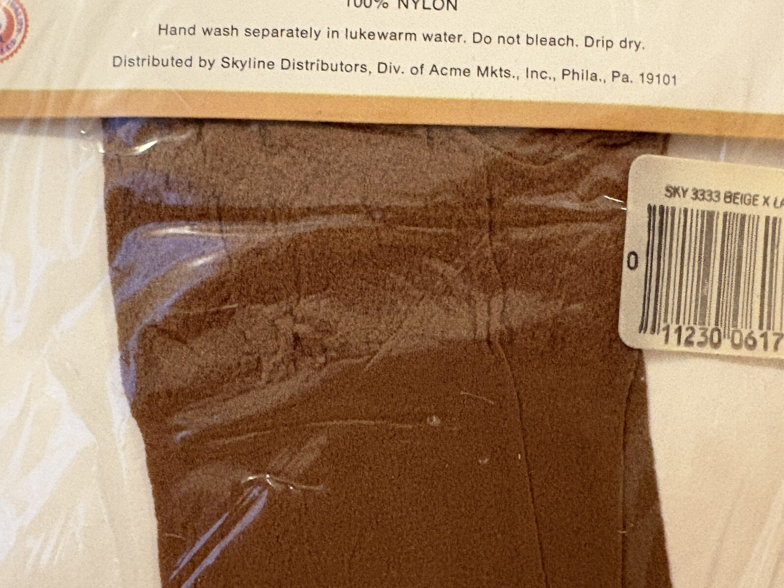 Skyline Big Girl Panty Hose Beige Panty Hose 780-095 XL 200-240lbs Hips 48”-60”