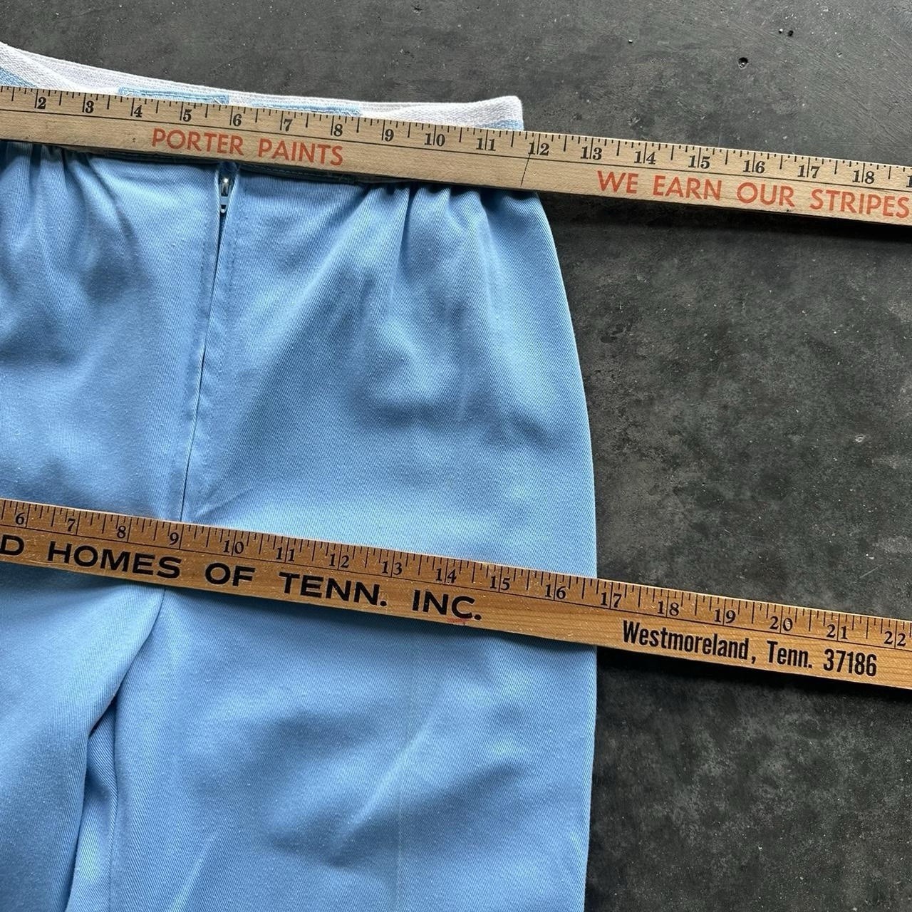 Vintage 70’s Turtle Bax Baby Blue Flare Pants 23”-28”
