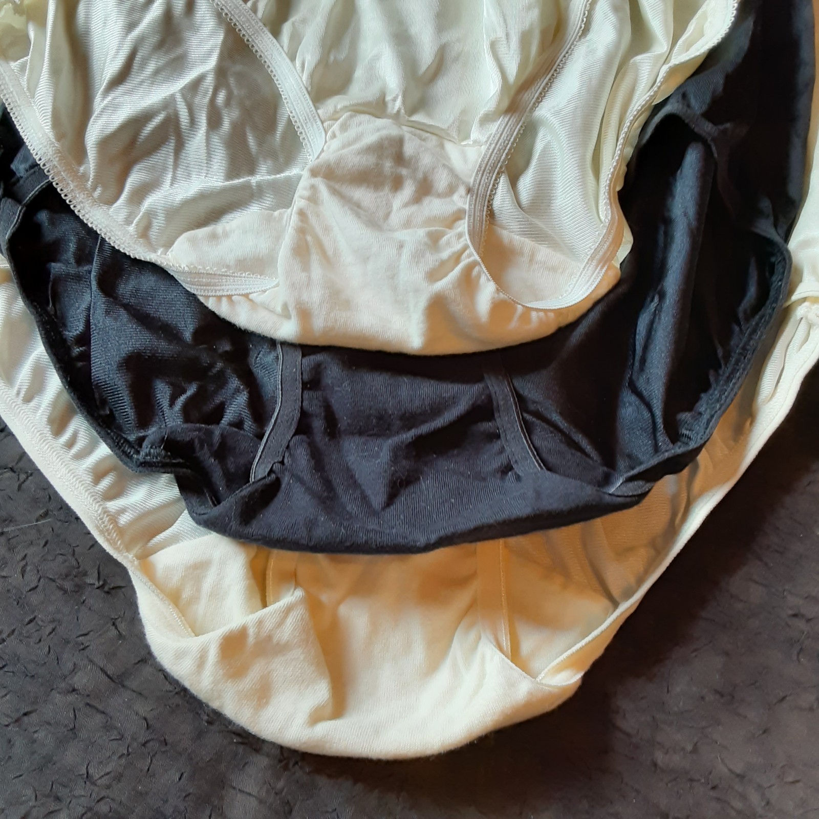 Cotillion Nylon Granny Panties Size 6 – Lot of 3 Pair NWT Cotton Gusset Briefs