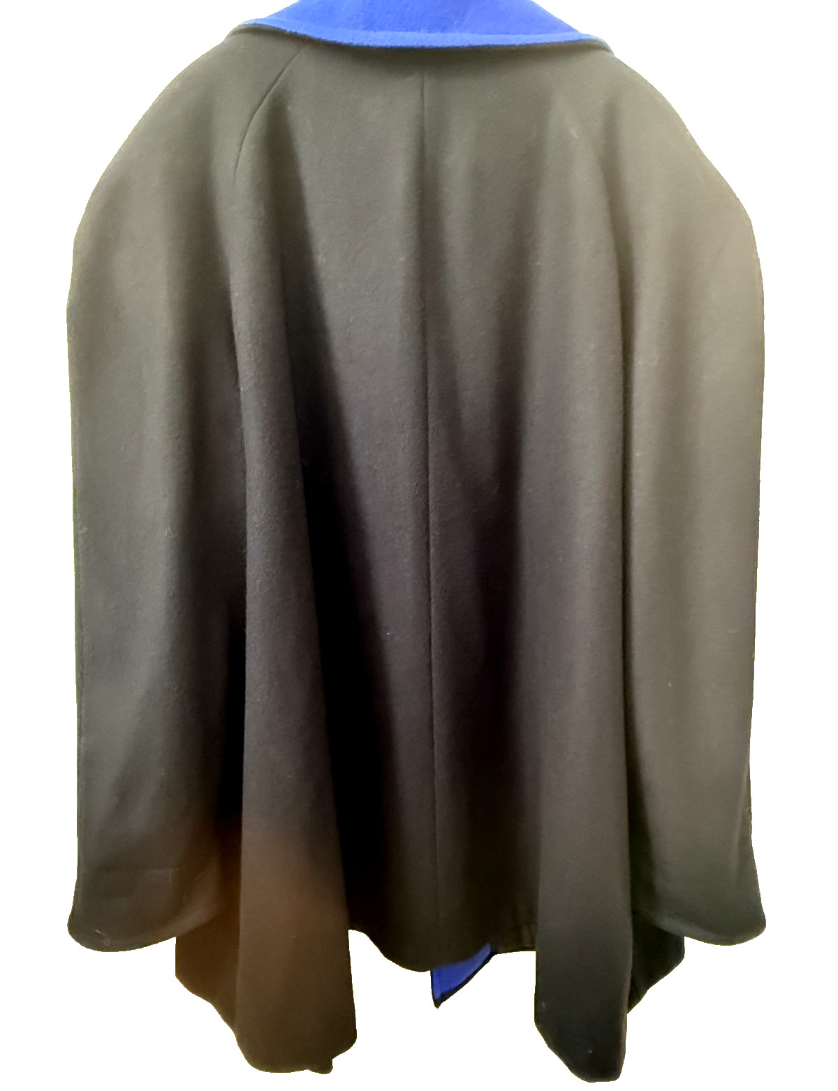 VINTAGE 80s Komitor Jacket Y2K Womens BLUE Wool Blend Line Coat USA Made 3X PLUS