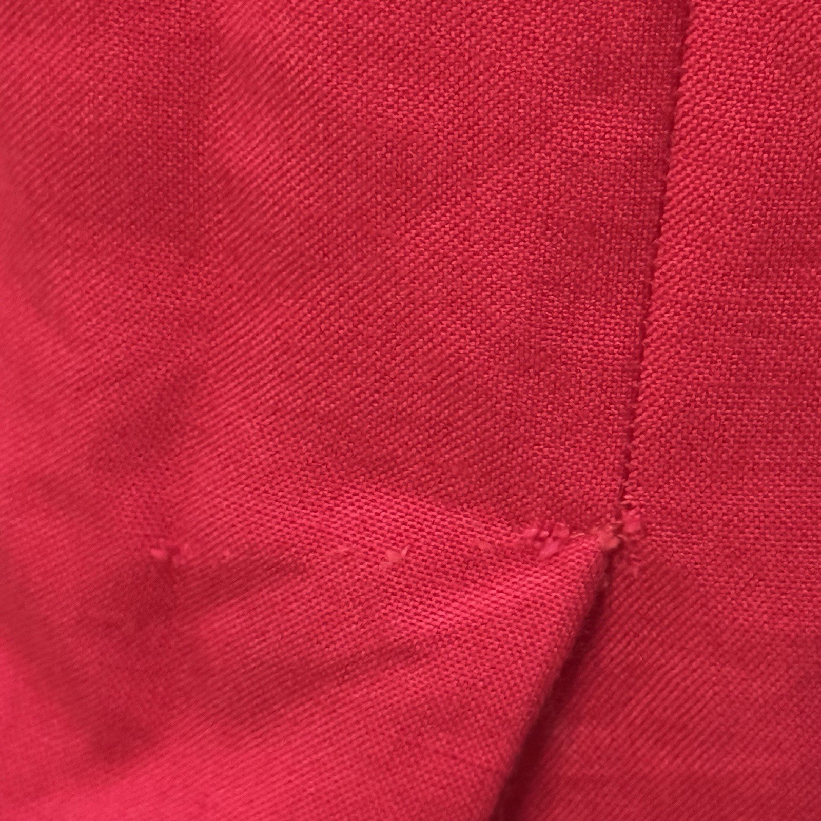 Vintage Kathryn Conover Sz 1 Red Apron Front Dress Strappy Back Pocket Cocktail
