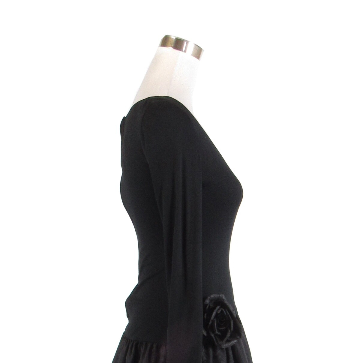 Black JILL RICHARDS long sleeve vintage A-line dress 6