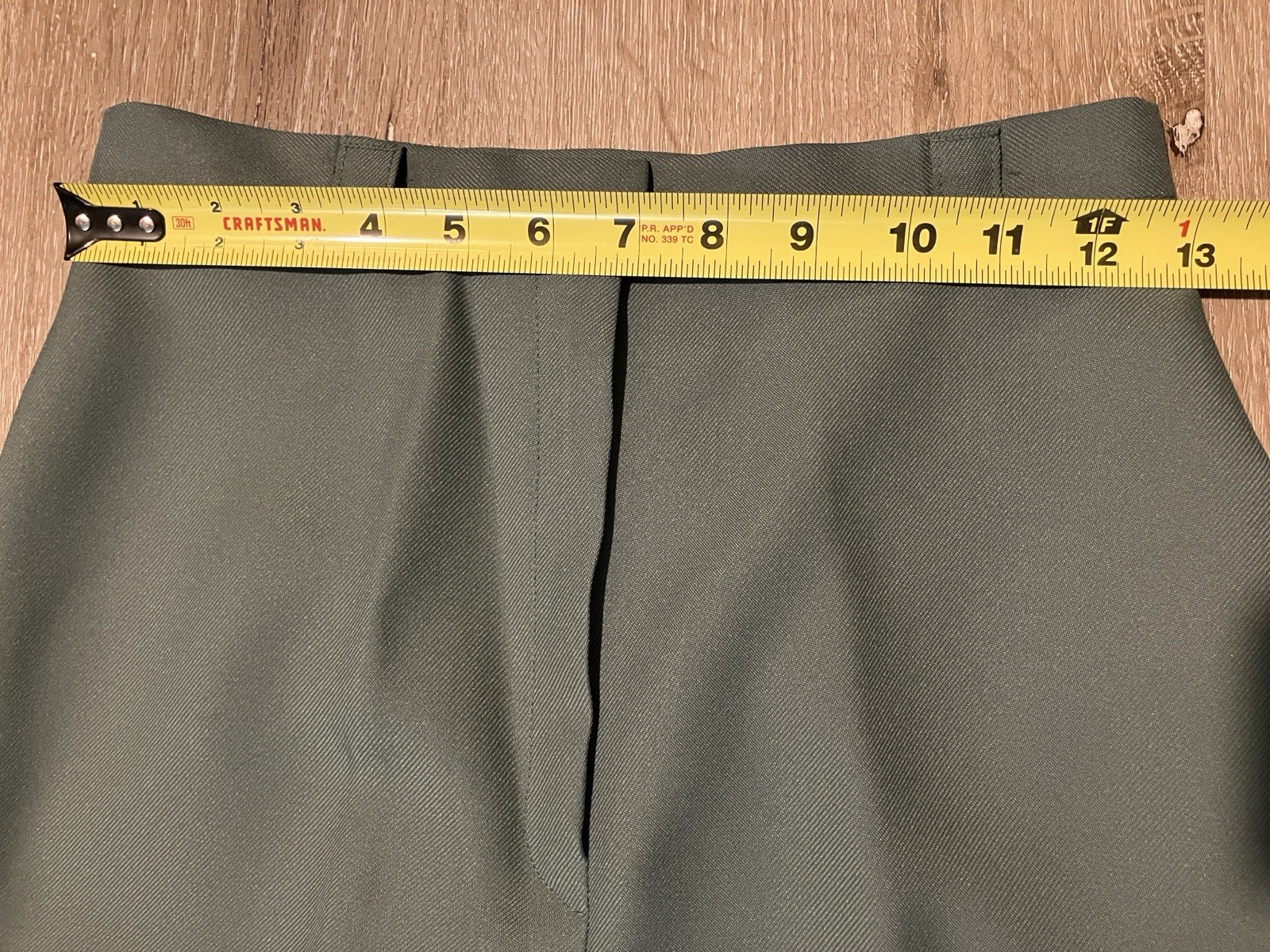 Vintage Bobbie Brooks Womens Pants Size 26×32 ILGWU Sage Green Trousers Business