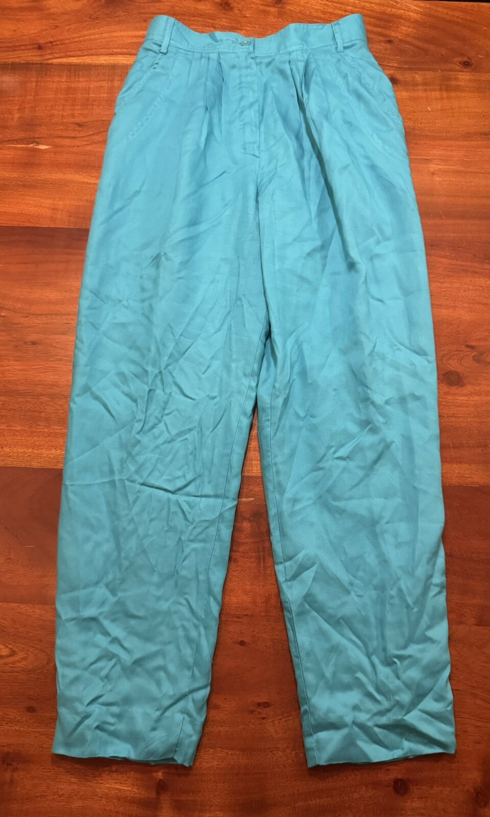 Vintage Le Painty Paris Womens Blue Designer Straight Leg High waist Trousers 26