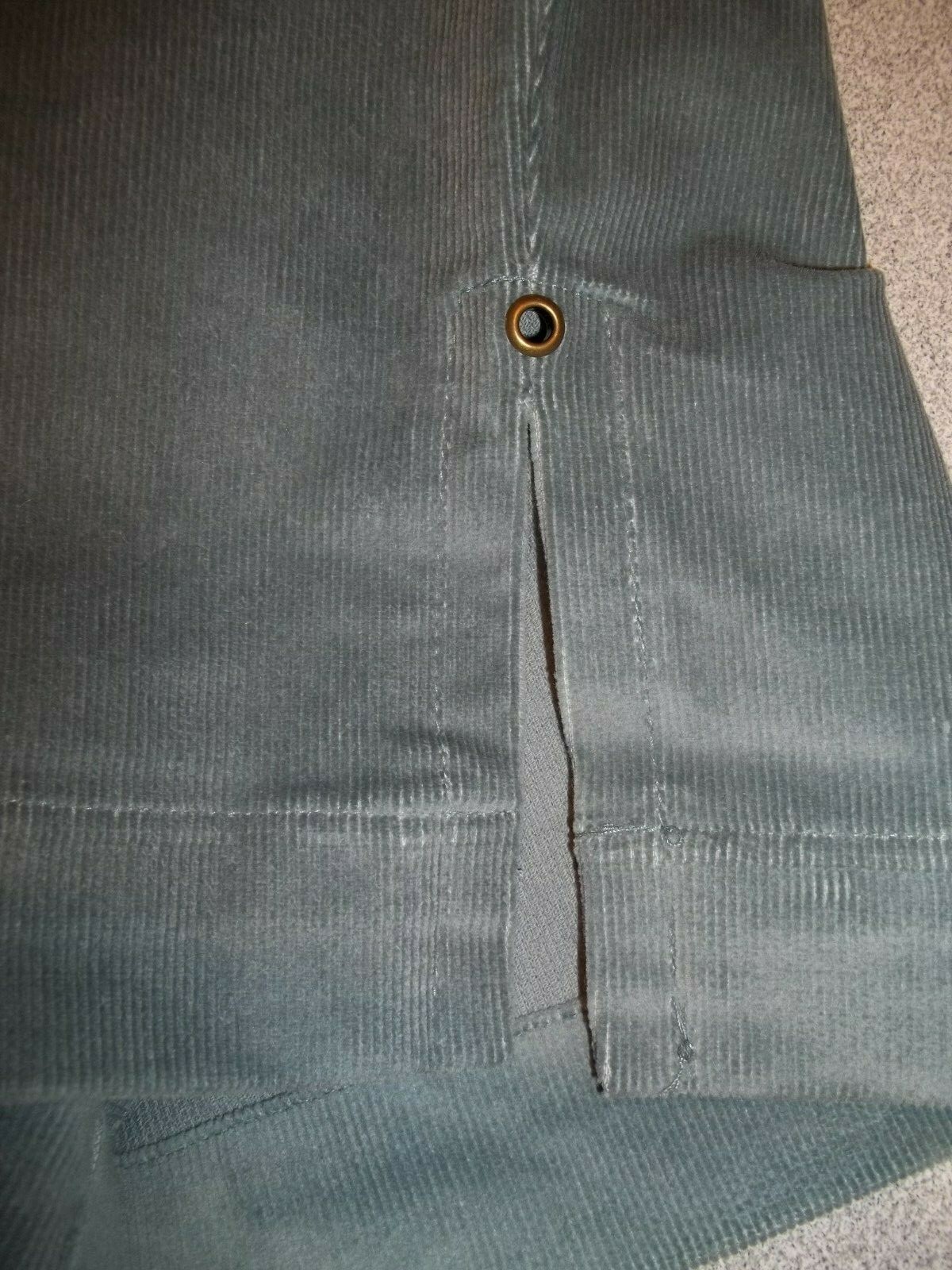 Evan Picone Womens Wide Leg Corduroy Pants Size 16W Blue High Waist Vintage NWT