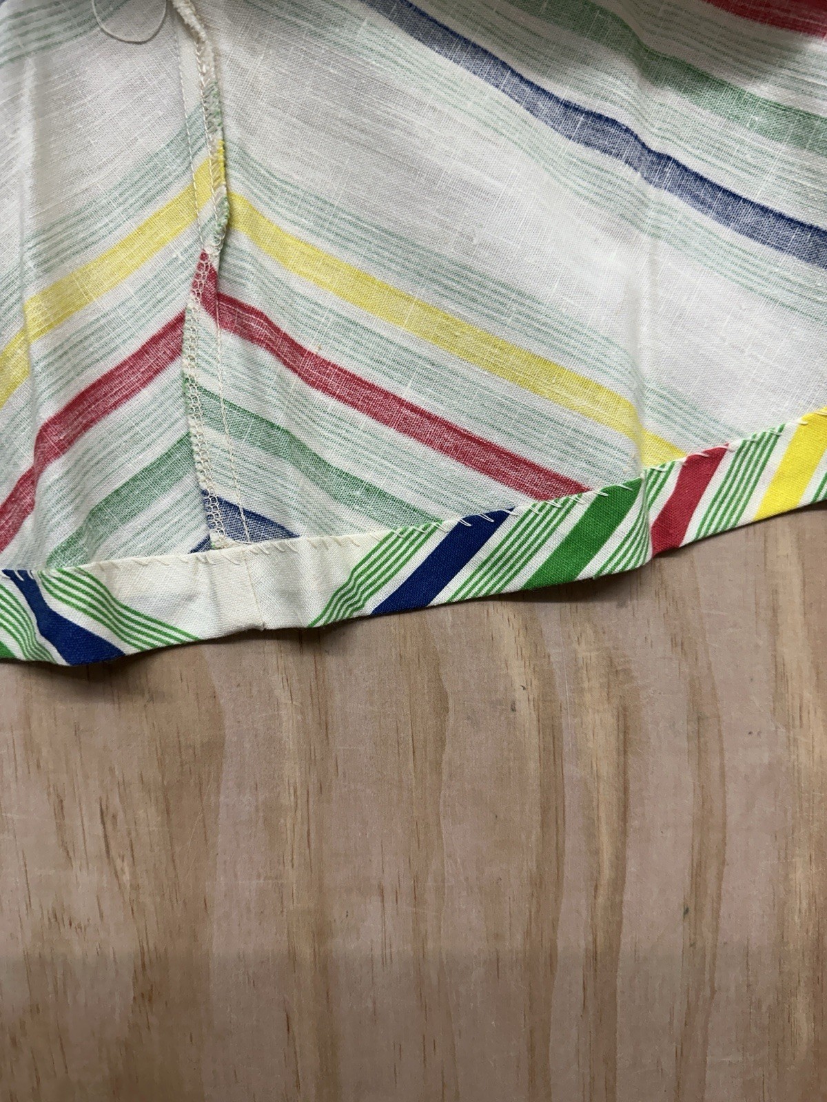 Vintage 1970’s Rainbow Chevron Skirt Boho Hippy Sz S A Line Marsha Brady Bunch