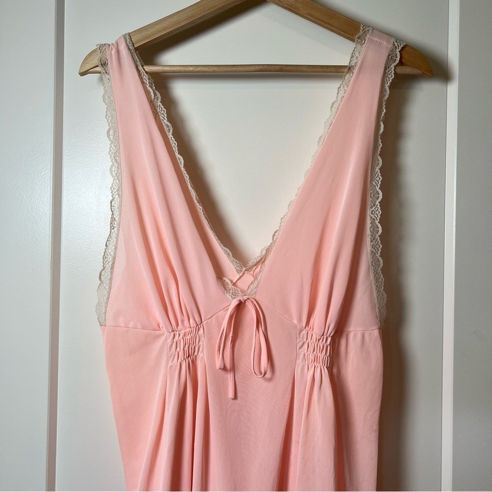 Vintage 80-90s Soft Pink Lace Night Lingerie Dress – Sabrina Carpenter Style
