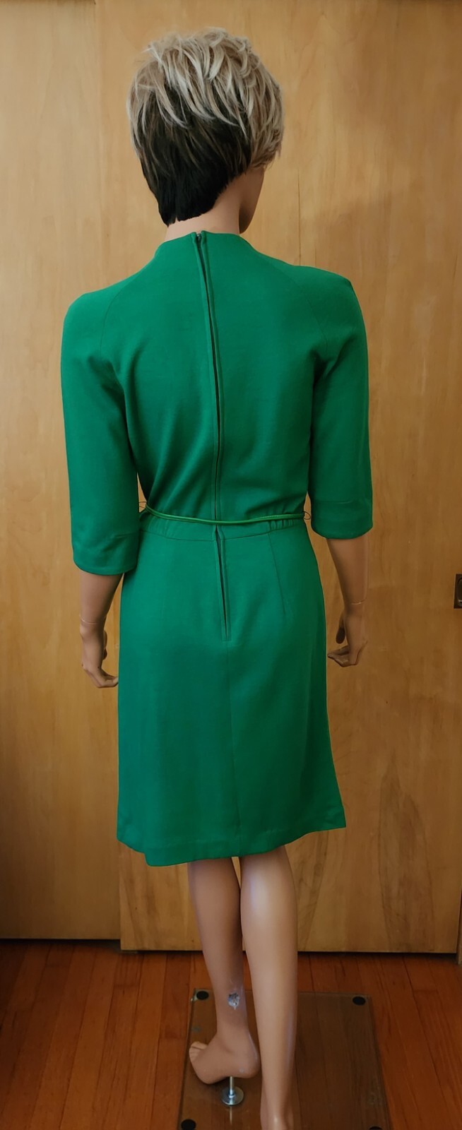 WOMEN’S VINTAGE 50’S ERA GAY GIBSON GREEN DRESS Refer To Measurements