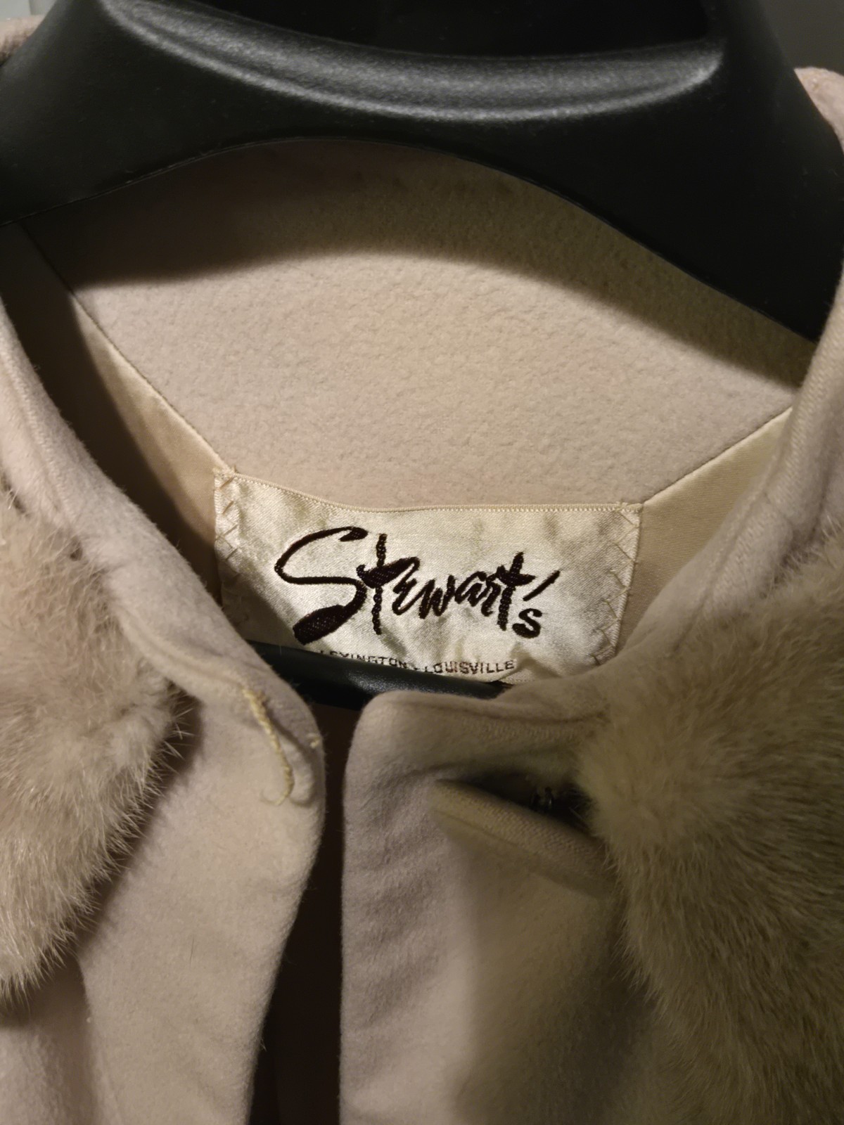 Vintage cashmere and ermine winter coat