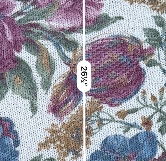 VTG 90s Denim Republic Floral Cottagecore Tapestry Knit Sweater – Large