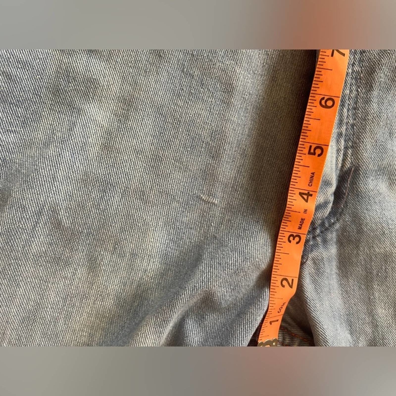 70s Vintage Faded Glory Light Wash Bell Bottoms w. Plaid Detailing