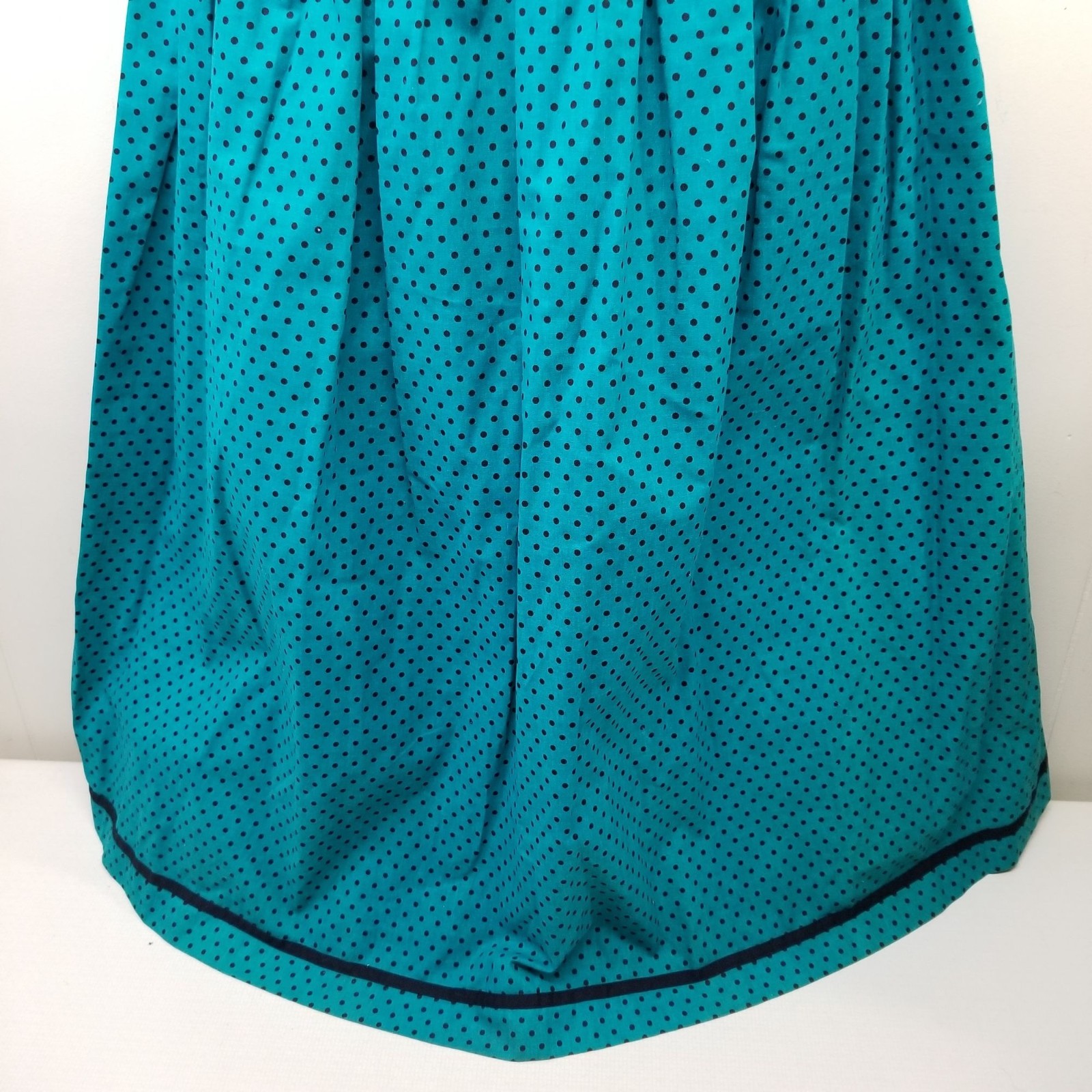 Misty Lane 9 10 Sailor Dress Green Black Polka Dot Vintage Cosplay Fitted Bow
