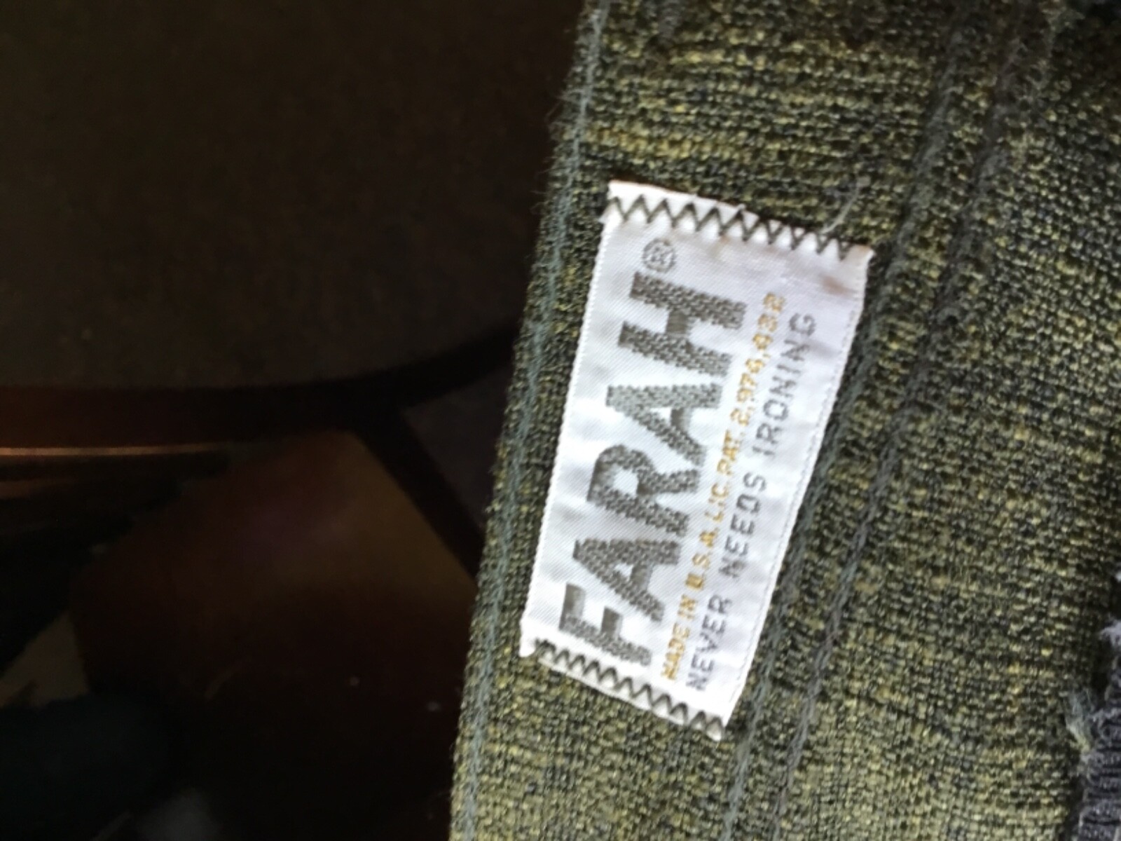 70’s Vintage Green Mod Mid-Rise Taped Leg Pants