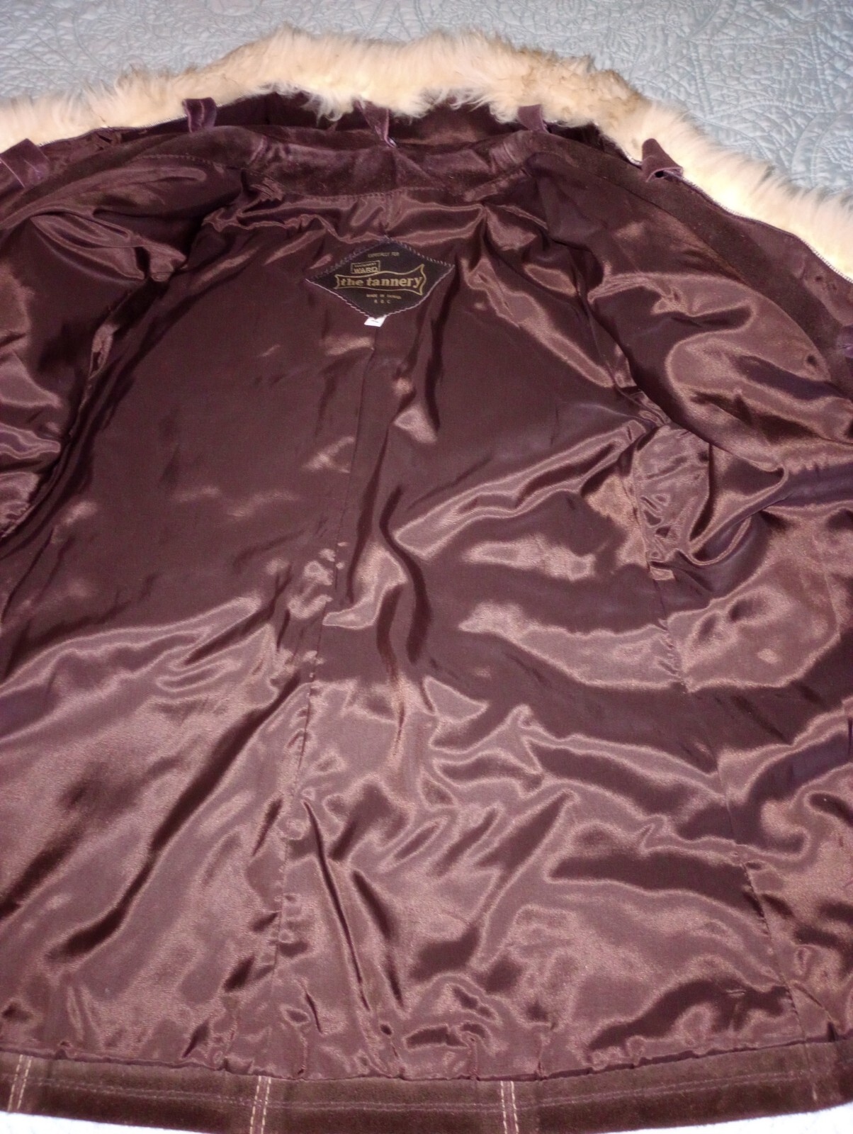 Leather Jacket With Fur Collar