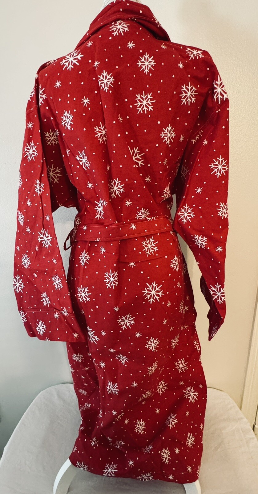 VTG 80’s Christmas The Company Store Pajama Robe Size Large Women