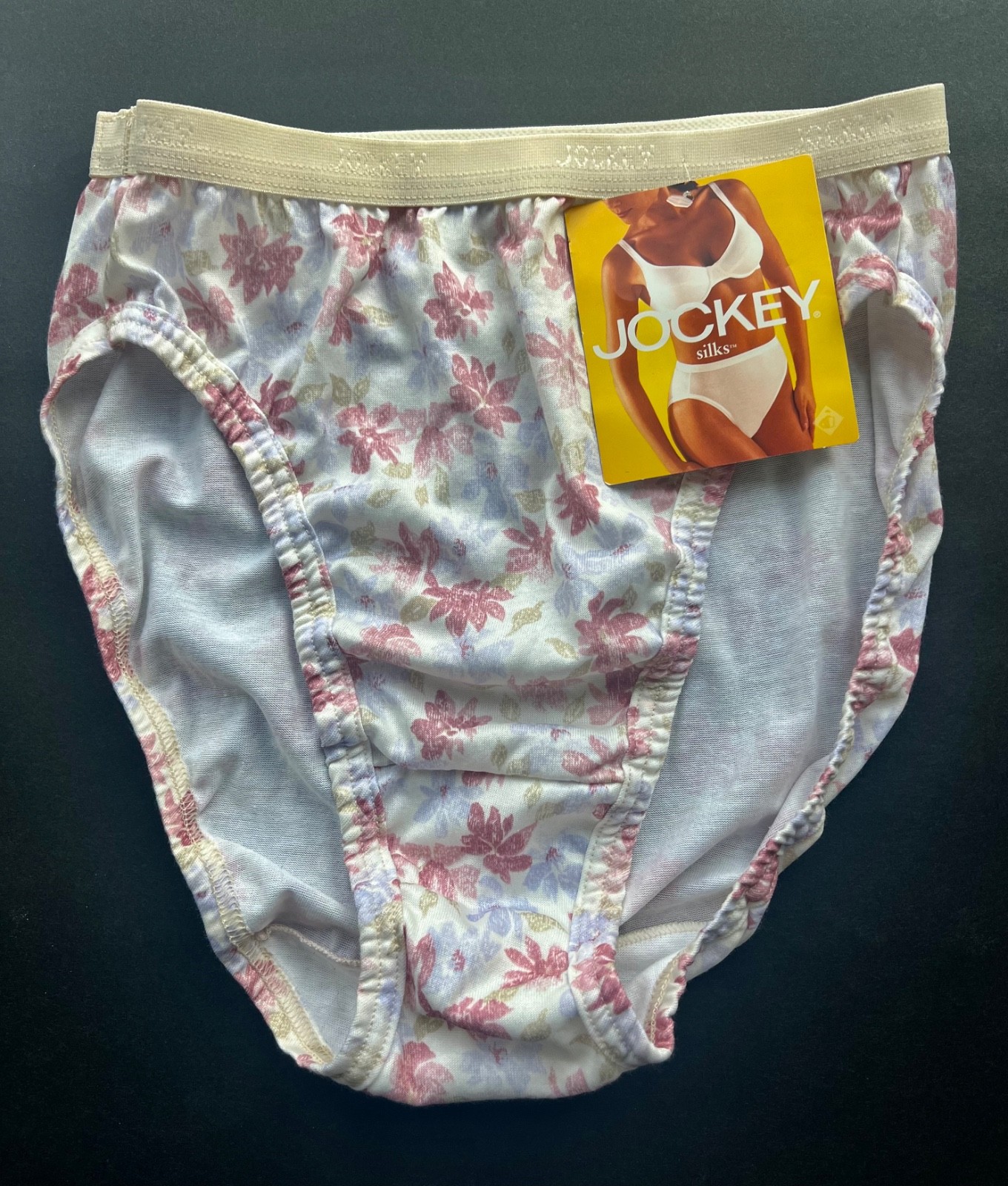 Vintage 1999 Deadstock Jockey Silks French Cut Panties Size 5 Floral NWT USA