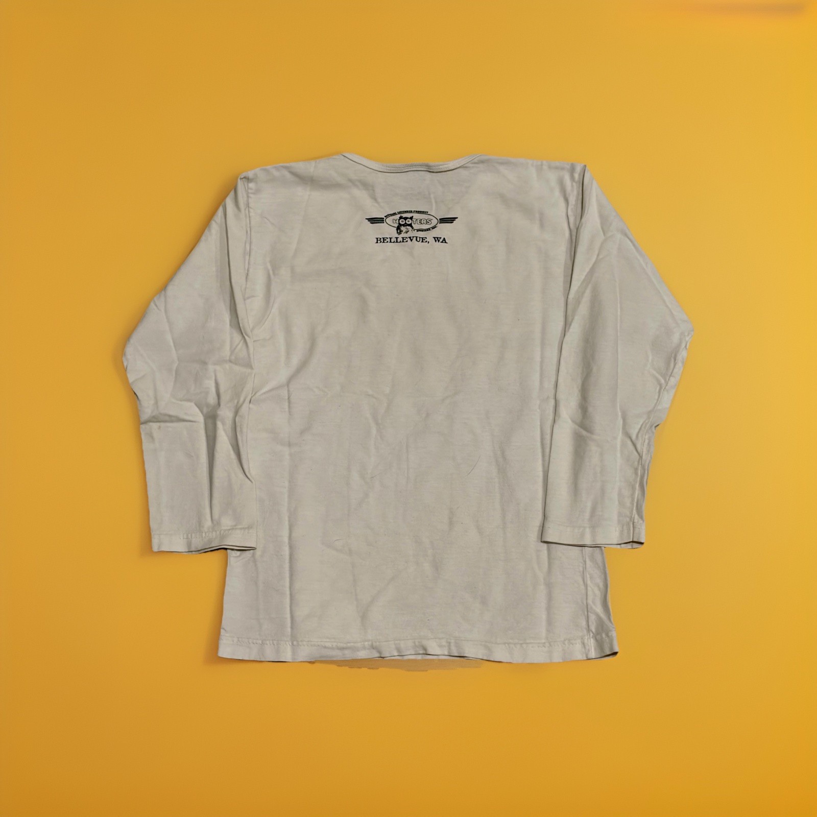 Vintage 90s Hooters MVP Style Uniform Fashion Victim T Shirt Small Long Sleeve