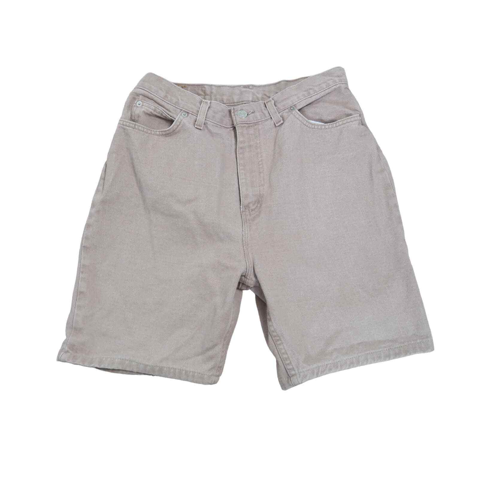 Vintage 90s Faded Glory taupe tan high rise denim mom shorts 12