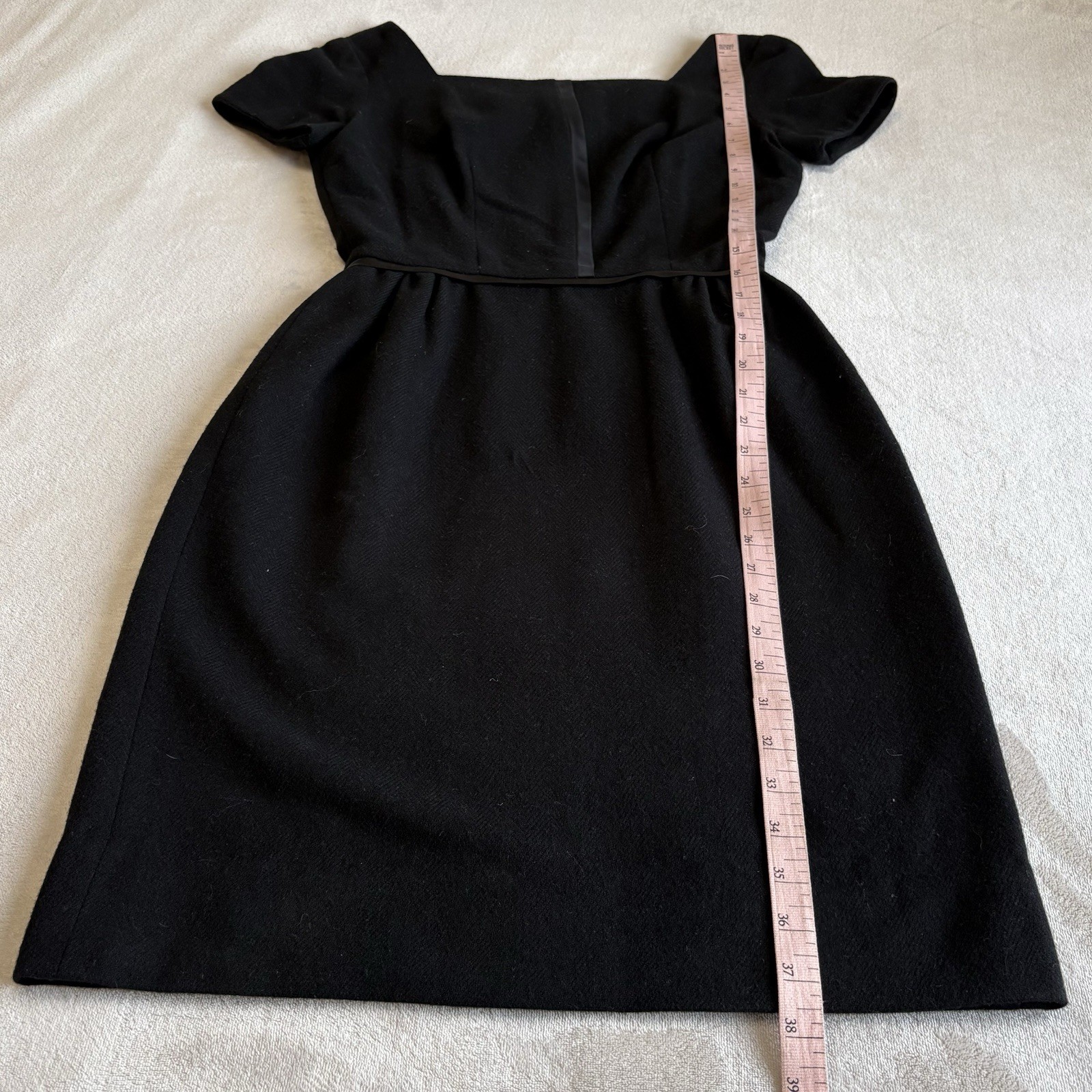 Vintage 60s Helen Whiting Black Mini Dress Size Small
