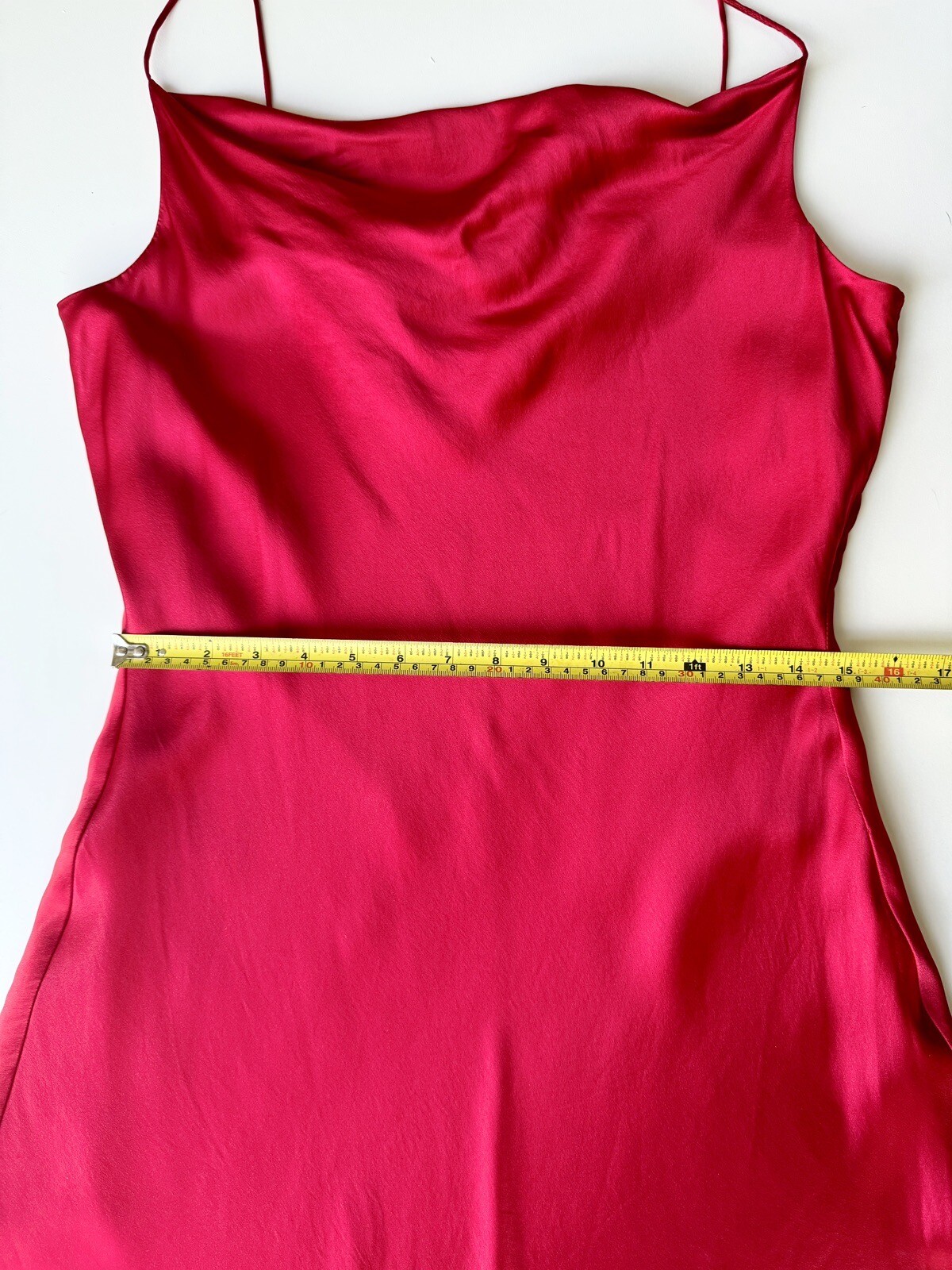 Spenser Jeremy Vintage Sexy Red Mini Bias Cut Silk Slip Dress Size Medium/10