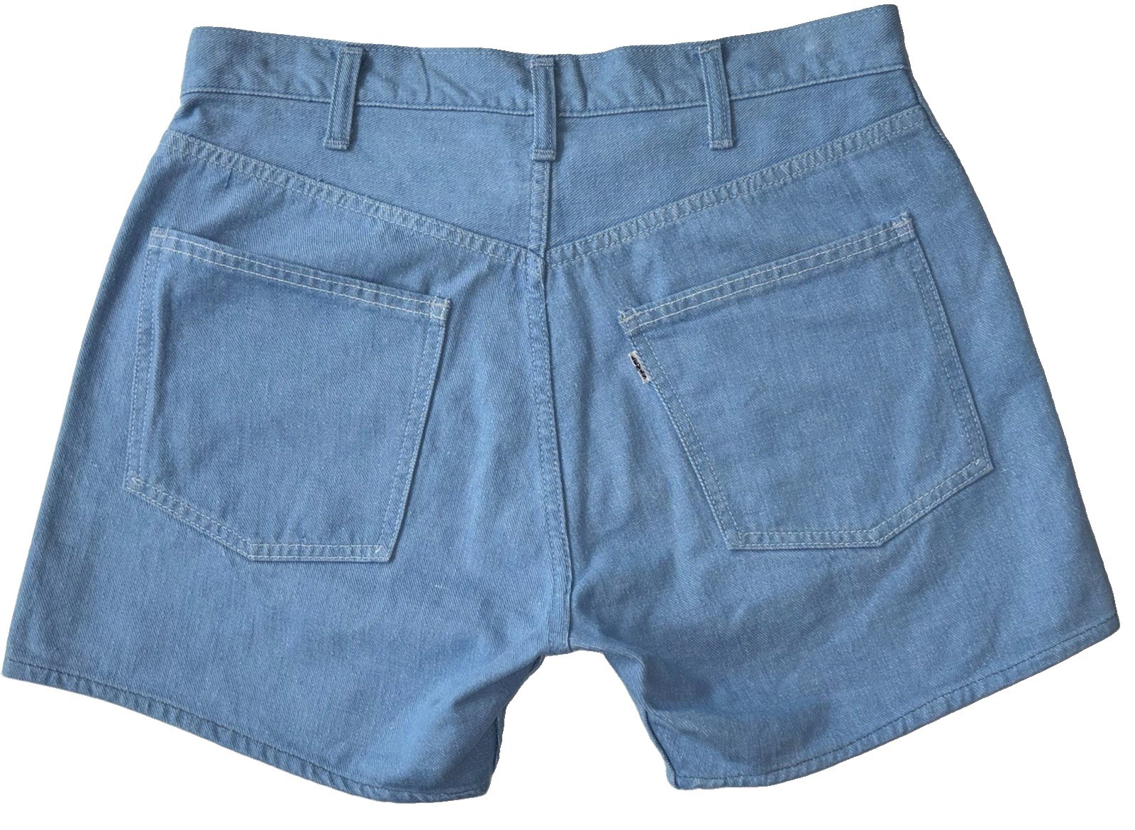 Rare VTG 60s LEVI’S For Her Size 28 Hot Shorts White Tab with Big“E” Gripper Zip