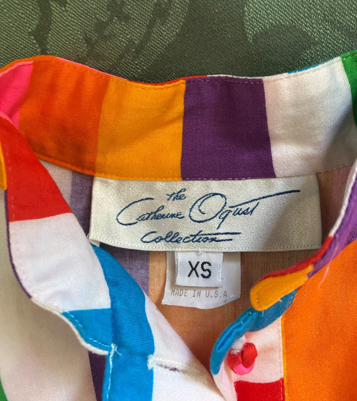Vtg Retro Catherine Ogust Penthouse Gallery 70s MOD Tunic Dress-XS