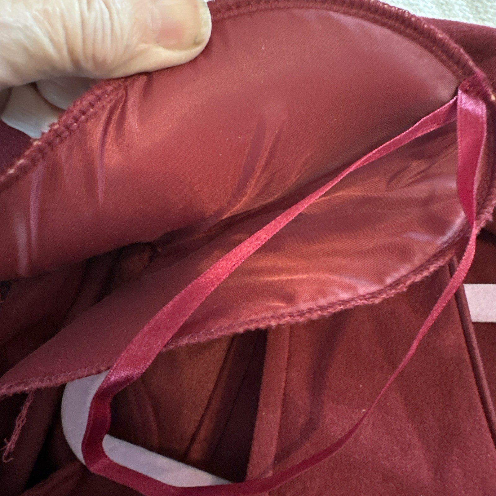 Vtg Miss Dorby Burgundy Wine Velvet 2 Piece Set Dress & Jacket Sz 14 Shoulderpad