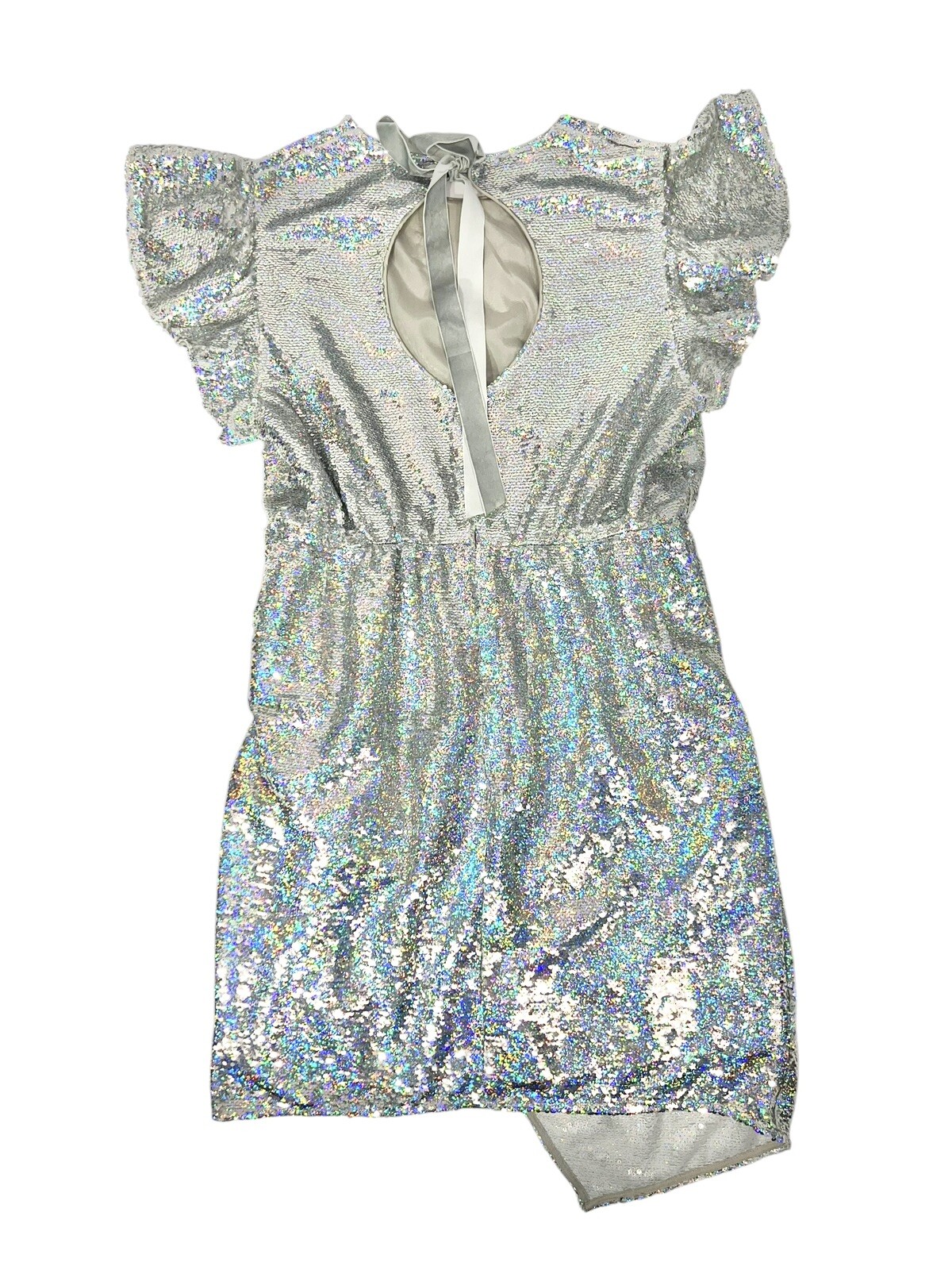 ASOS SIZE 16 SEQUIN Embellished PARTY DRESS DISCO COCKTAIL RAVE CLUB DIVA DANCER
