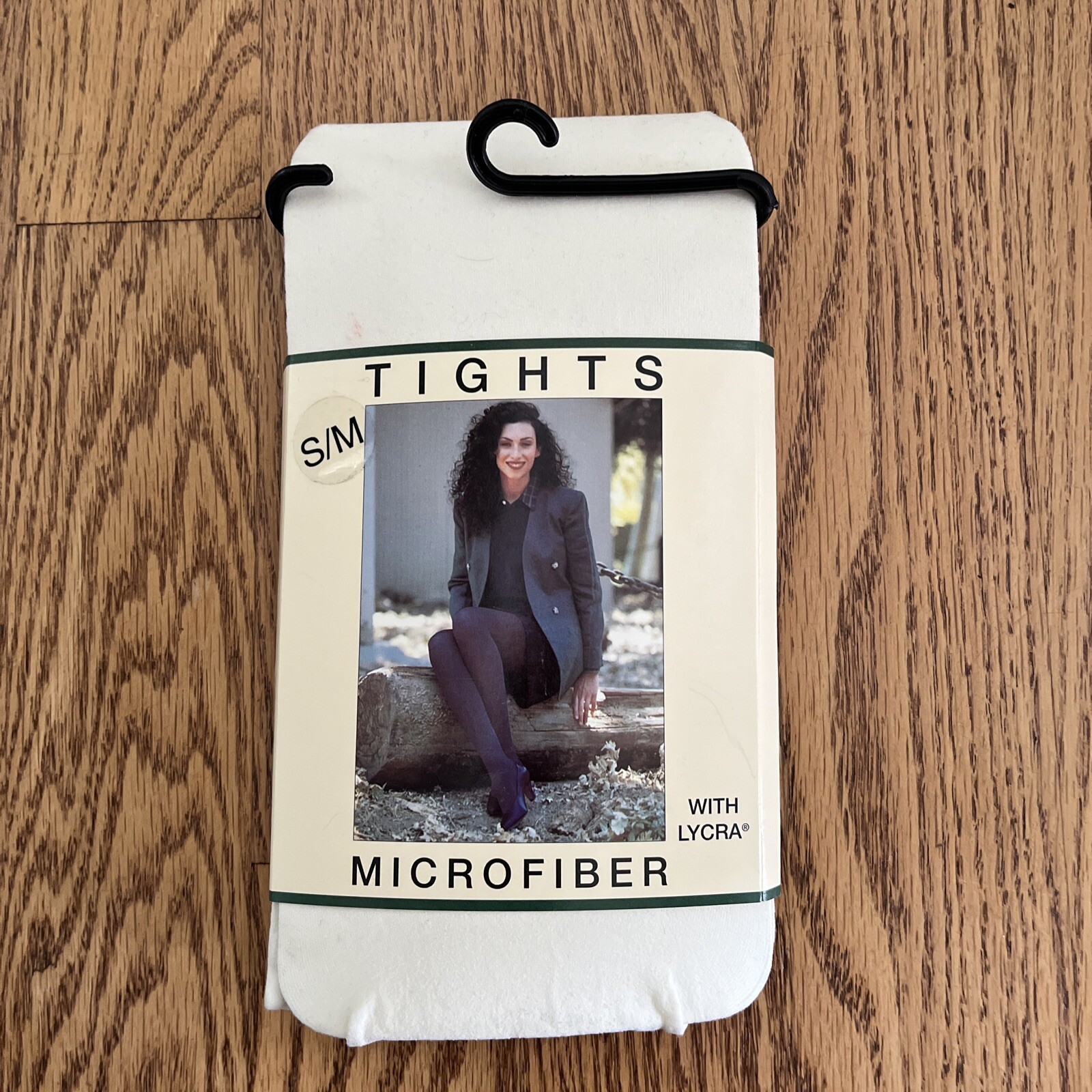 Vtg NWT 1990s Crowley’s Opaque Microfiber Tights Size S/M Ivory USA