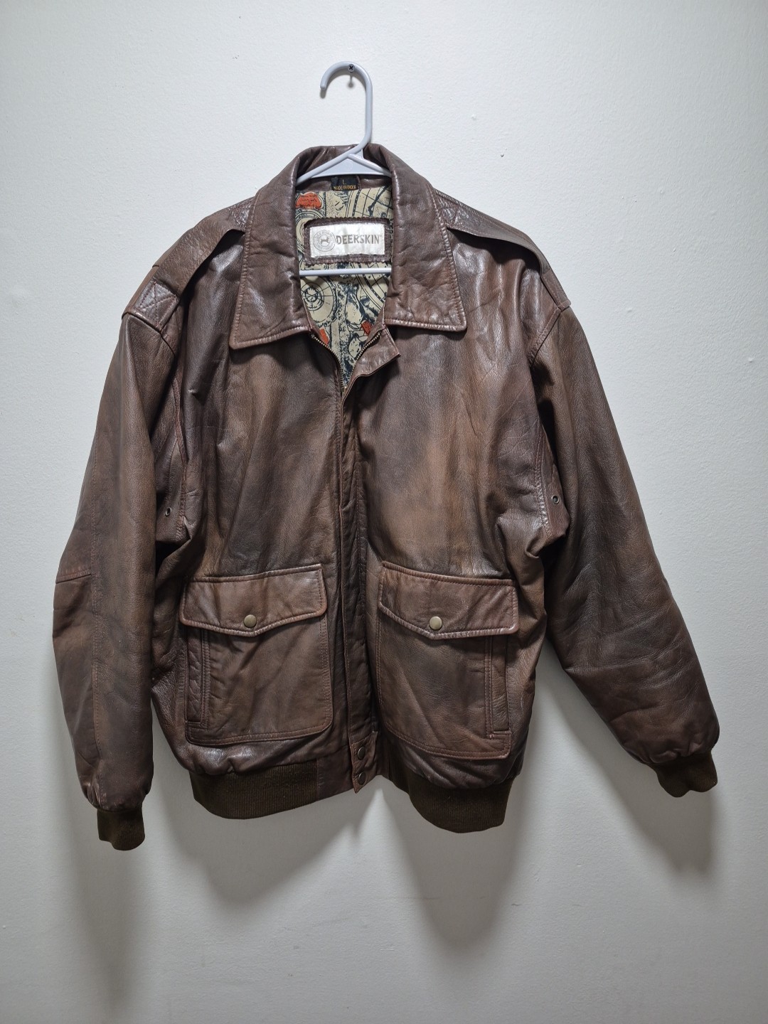 VTG 40s Deerskin Leather Jacket Women’s Size 46