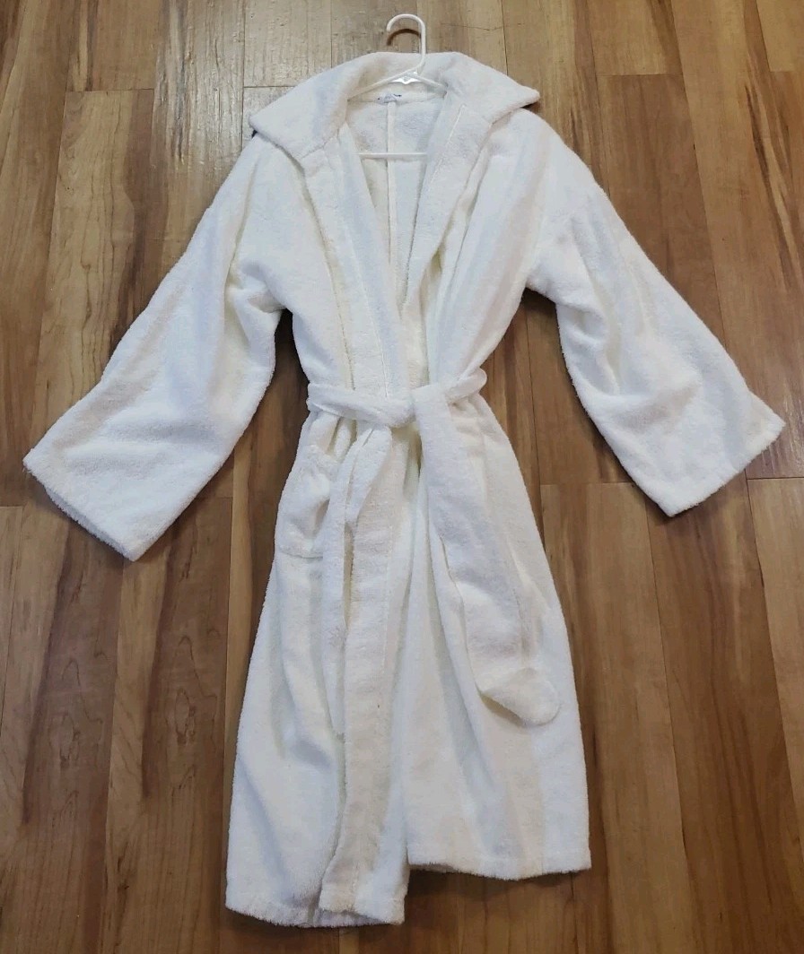 Vintage Terrycloth Bath Robe Wrap Sak by Barry White Size S/M