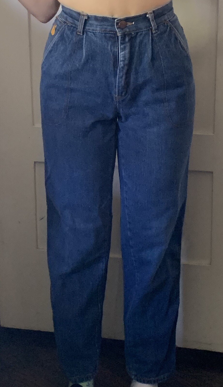 Vintage Gloria Vanderbilt Murjani Jeans PAINTER PANTS High Waist Juniors Size 3