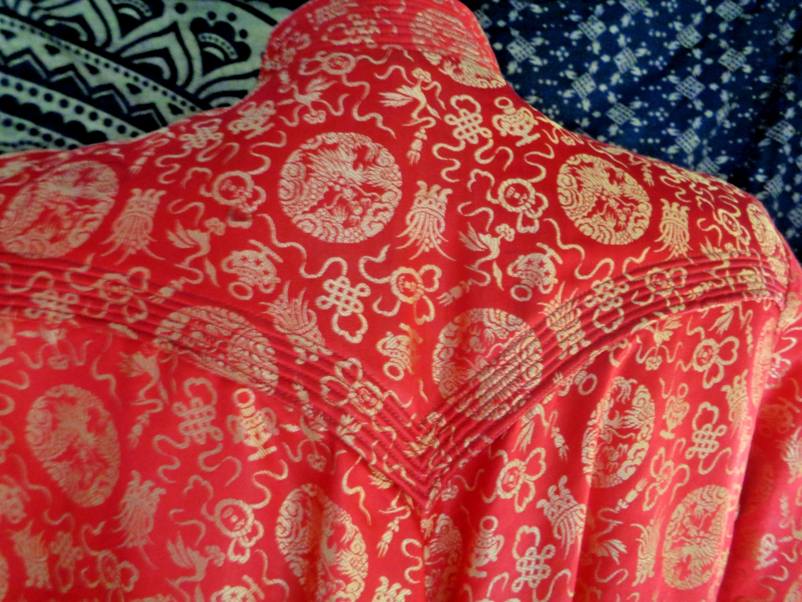 Vintage Chinese jacket swing type large red