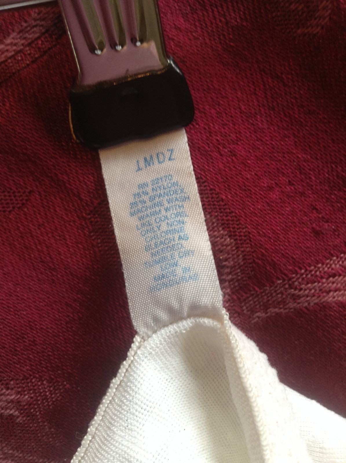 exciting! vintage Angela white pantie / girdle size med