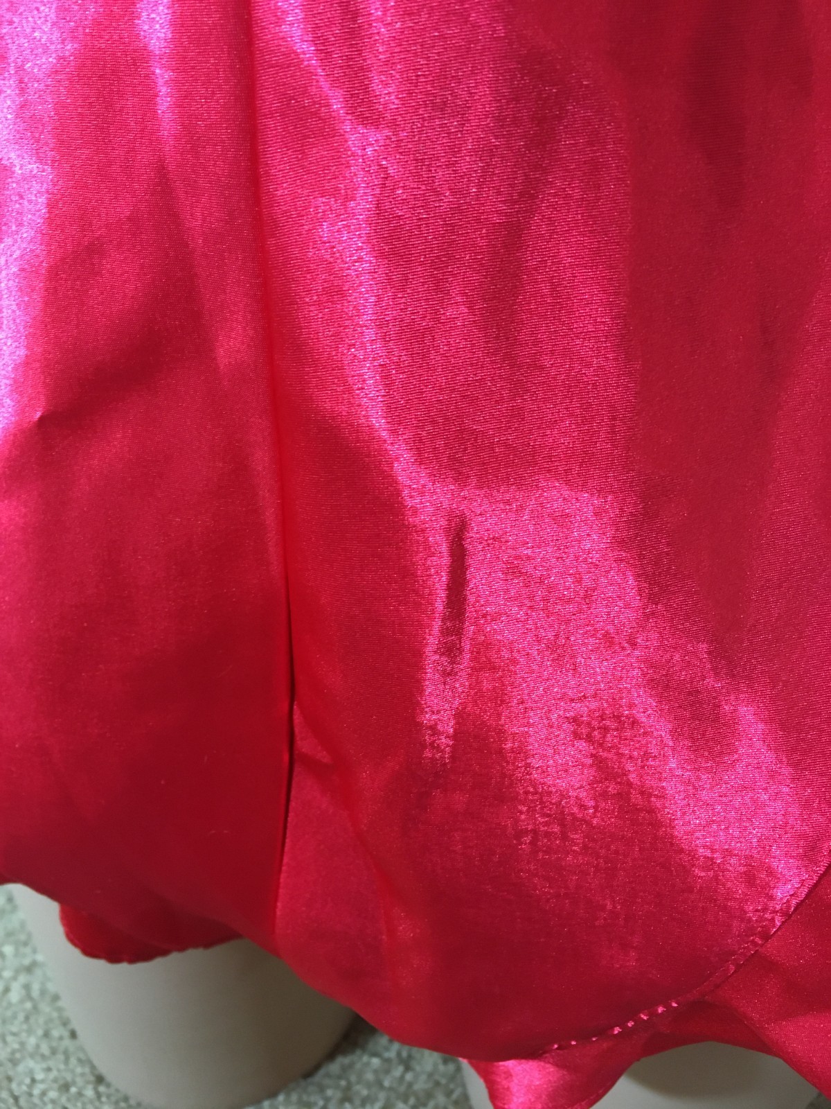 S Vtg VICTORIA’S SECRET Soft SATIN Lace Bodysuit Teddy Red Ivory Gold Label