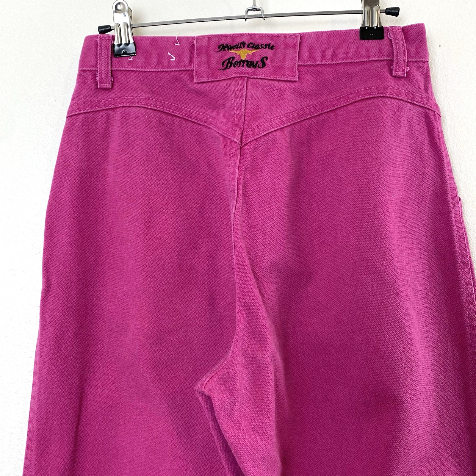 Vintage Jewell’s Classic Bottoms Womens Hot Pink Jeans Juniors 7 100% Cotton USA