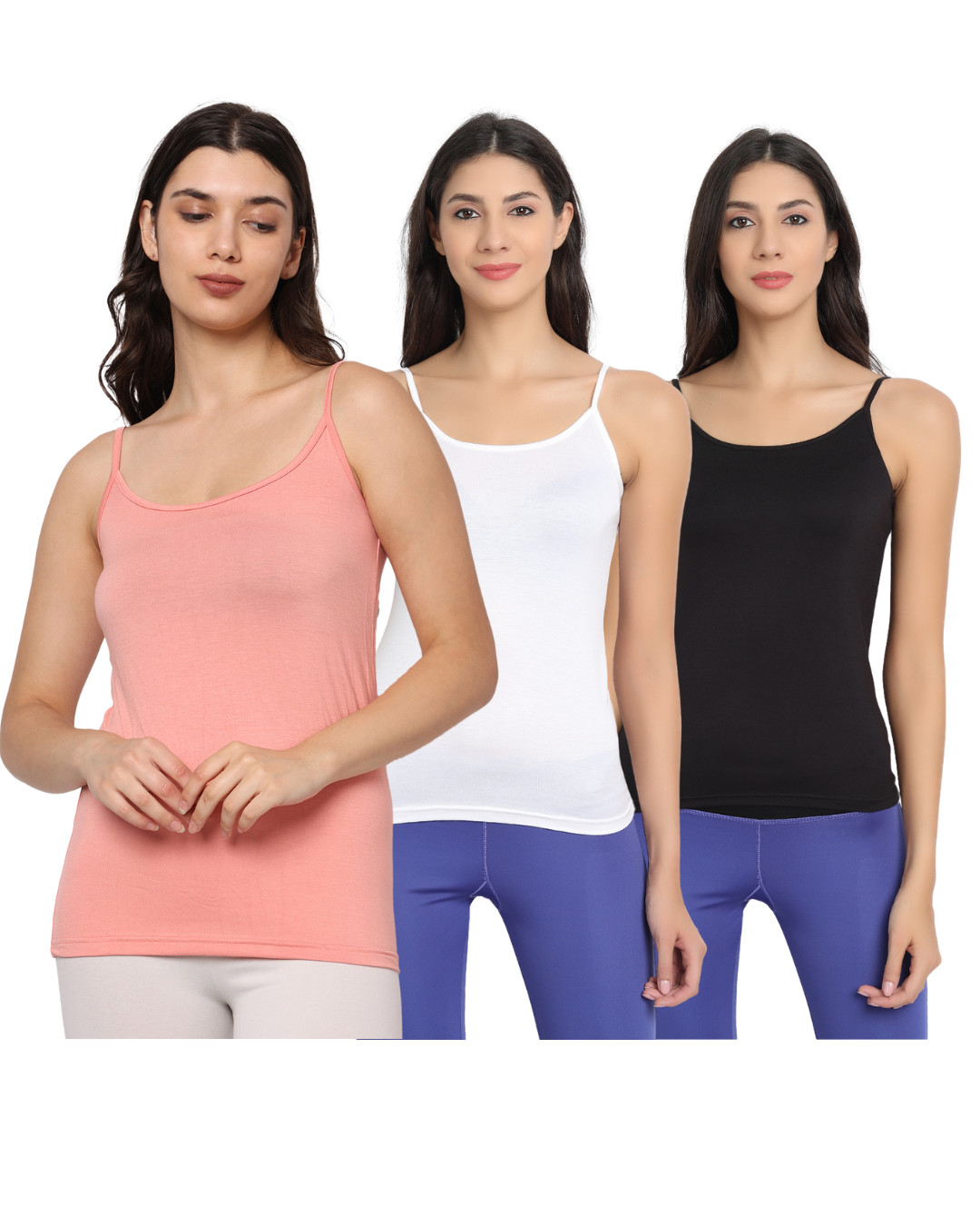Bamboo Fabric Camisole – Soft, Breathable, Eco-Friendly | Pack of 3