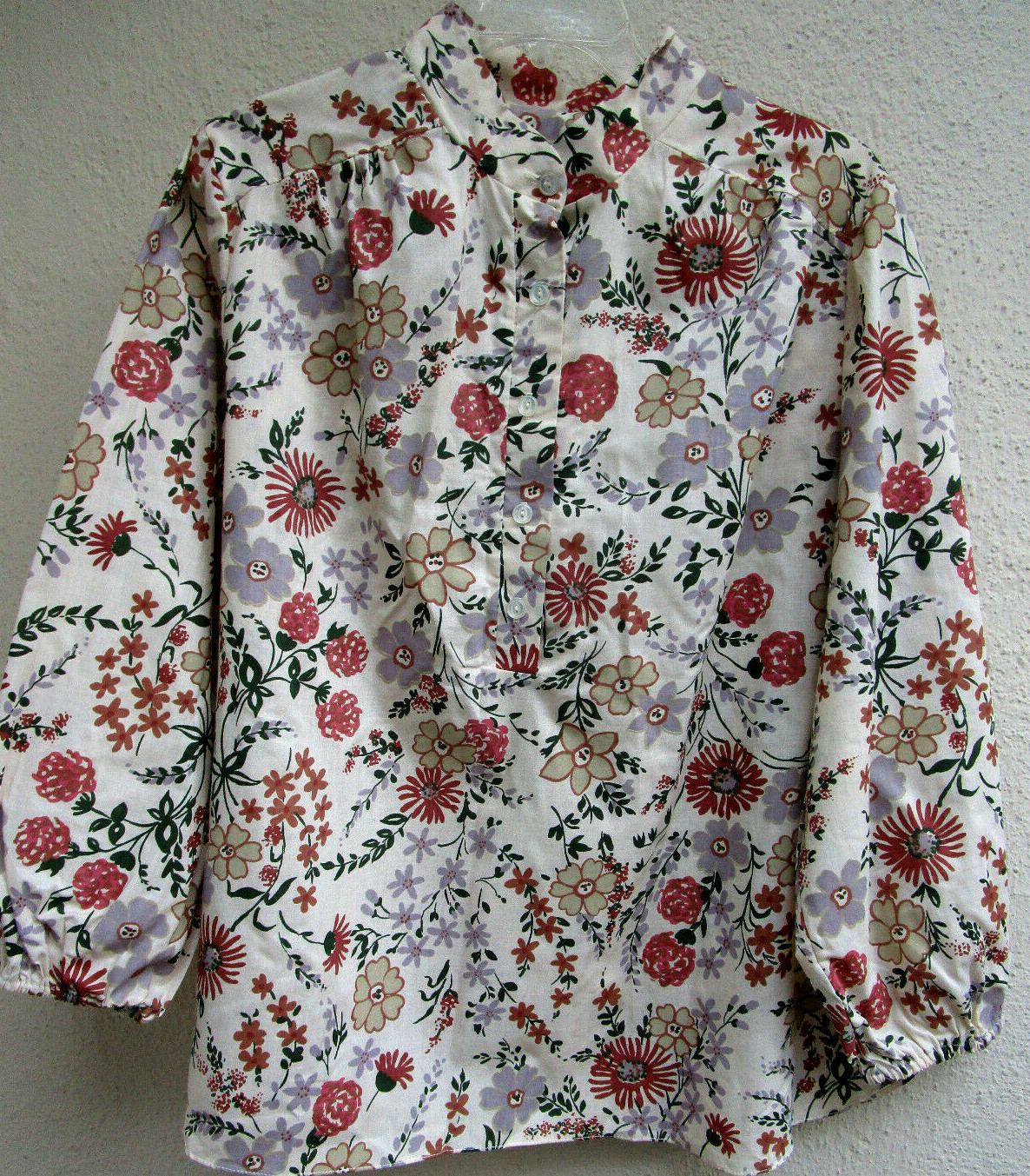 VTG 80’s..ROAMANS..COT/POL..FLORAL…BLOUSE..NEW..PLUS sz 48