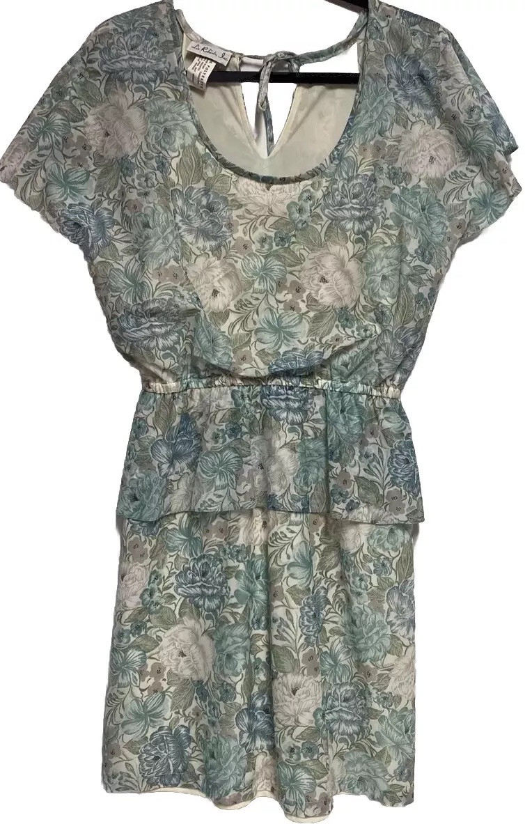 vintage Roberts , Inc size 10 polyster floral dress Pretty Flows