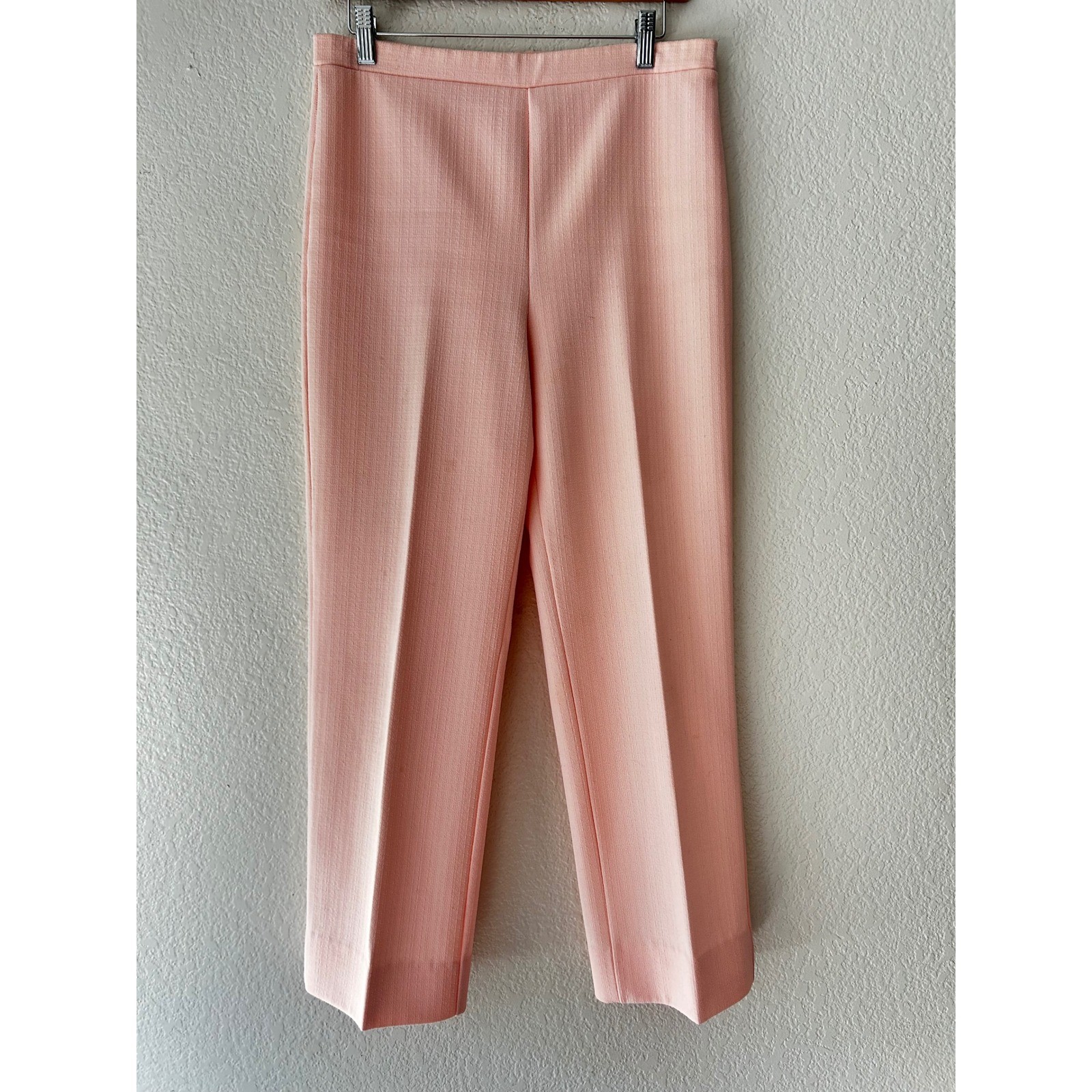 Vintage Cadisport Pink High Waisted Straight Leg Trousers Made in USA Size 10